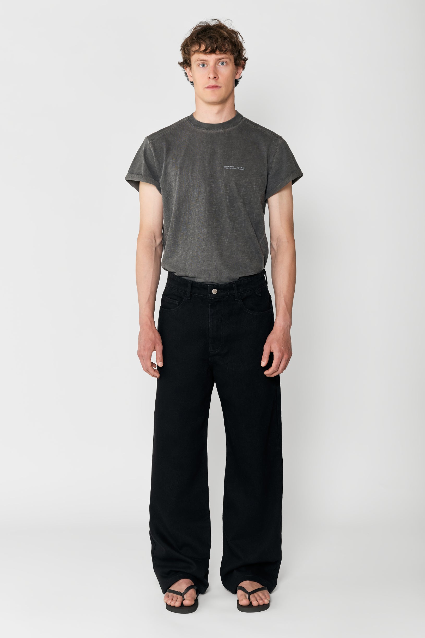 Straight Fit Jeans Black