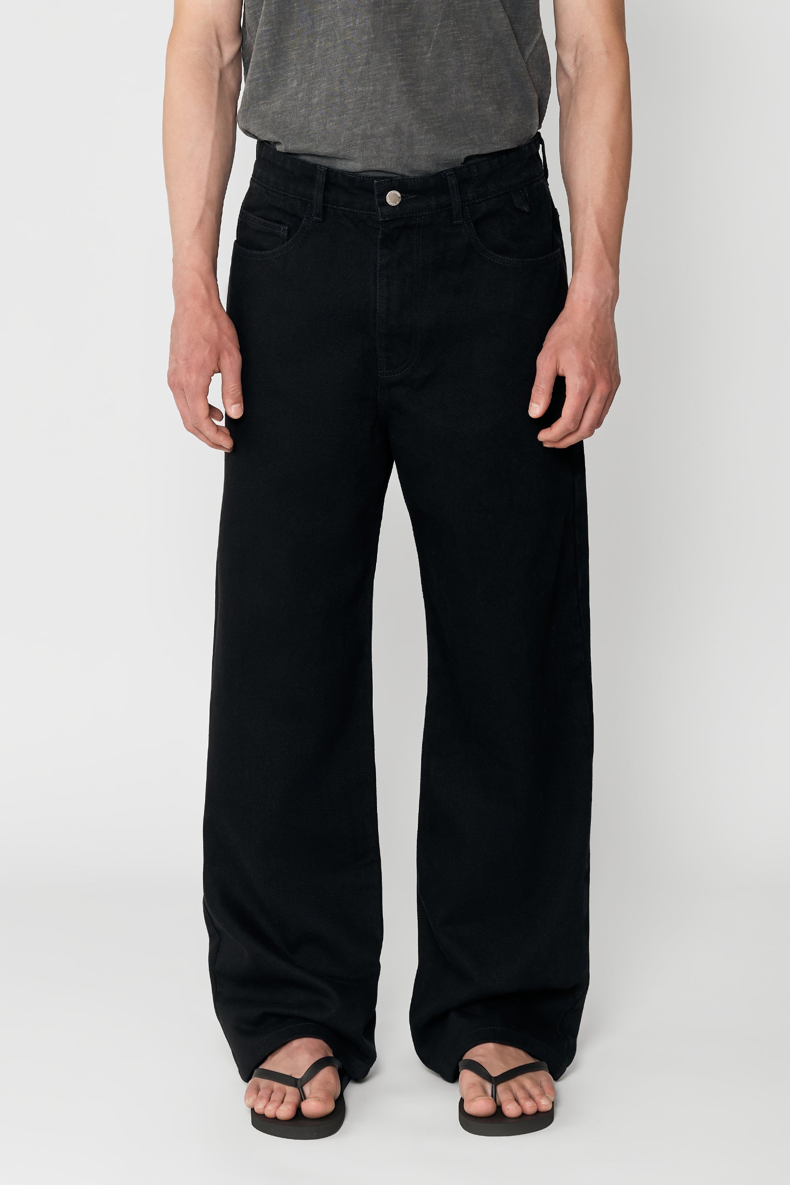 Straight Fit Jeans Black