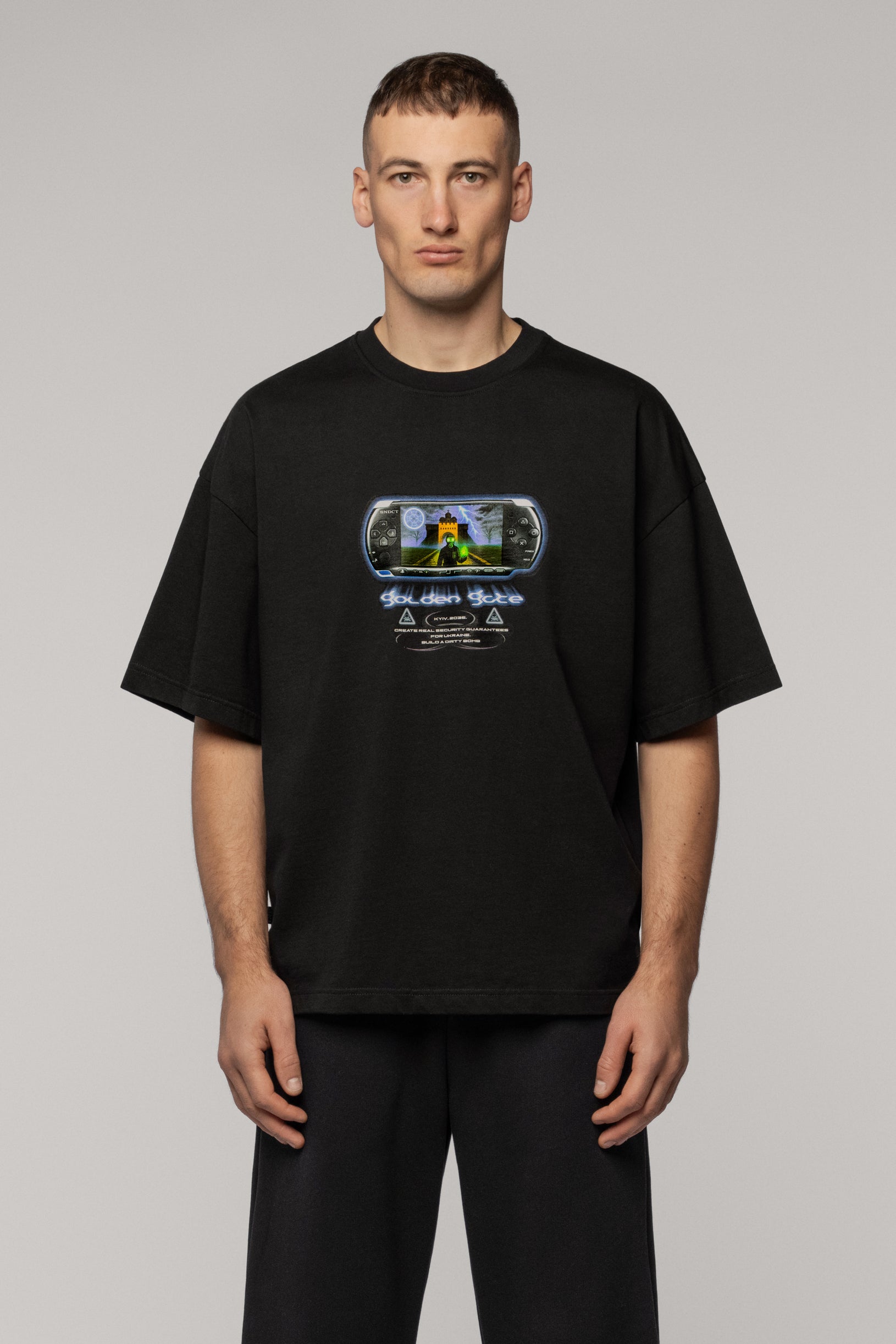 SNDCT x Old Dragon Oversized T-shirt Black Nuke