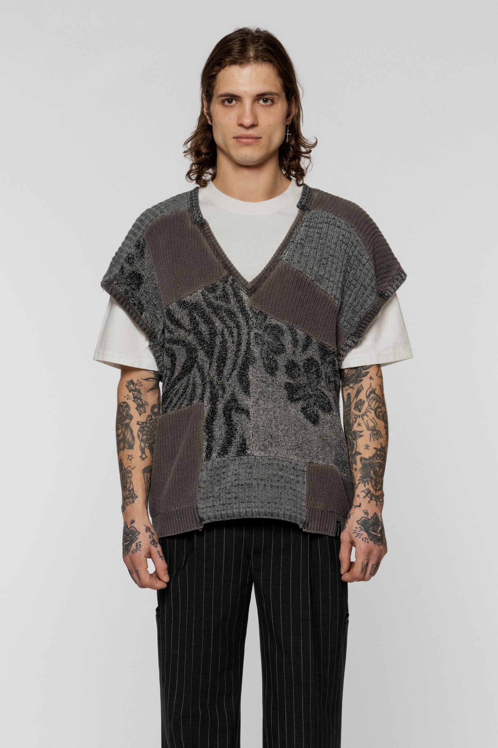 Upcycled Vest Grey
