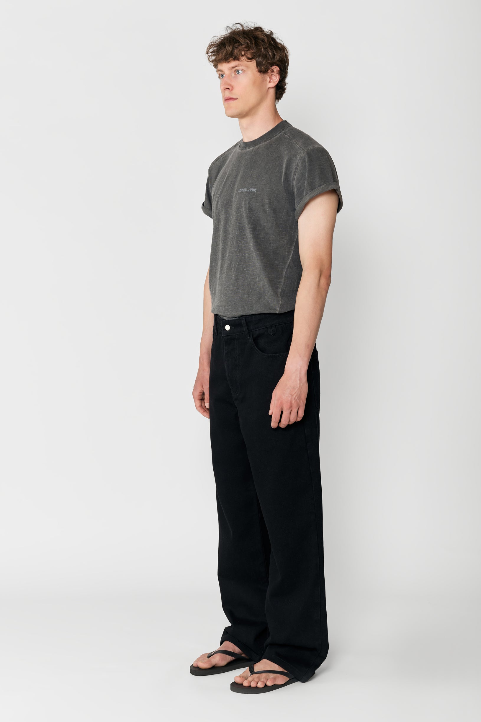 Straight Fit Jeans Black