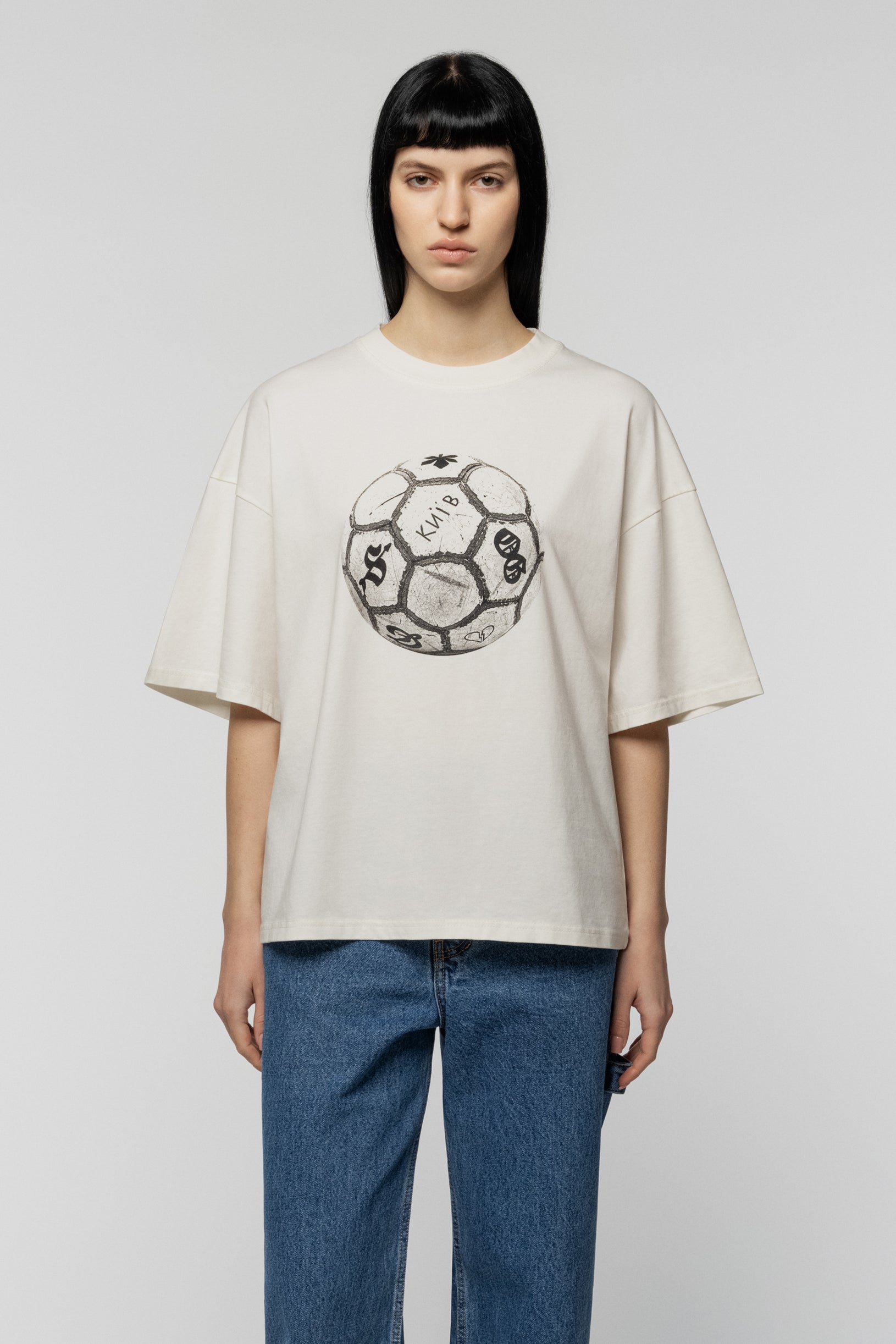 SNDCT х OG Will Sasha Join Us Oversized T-shirt Ivory