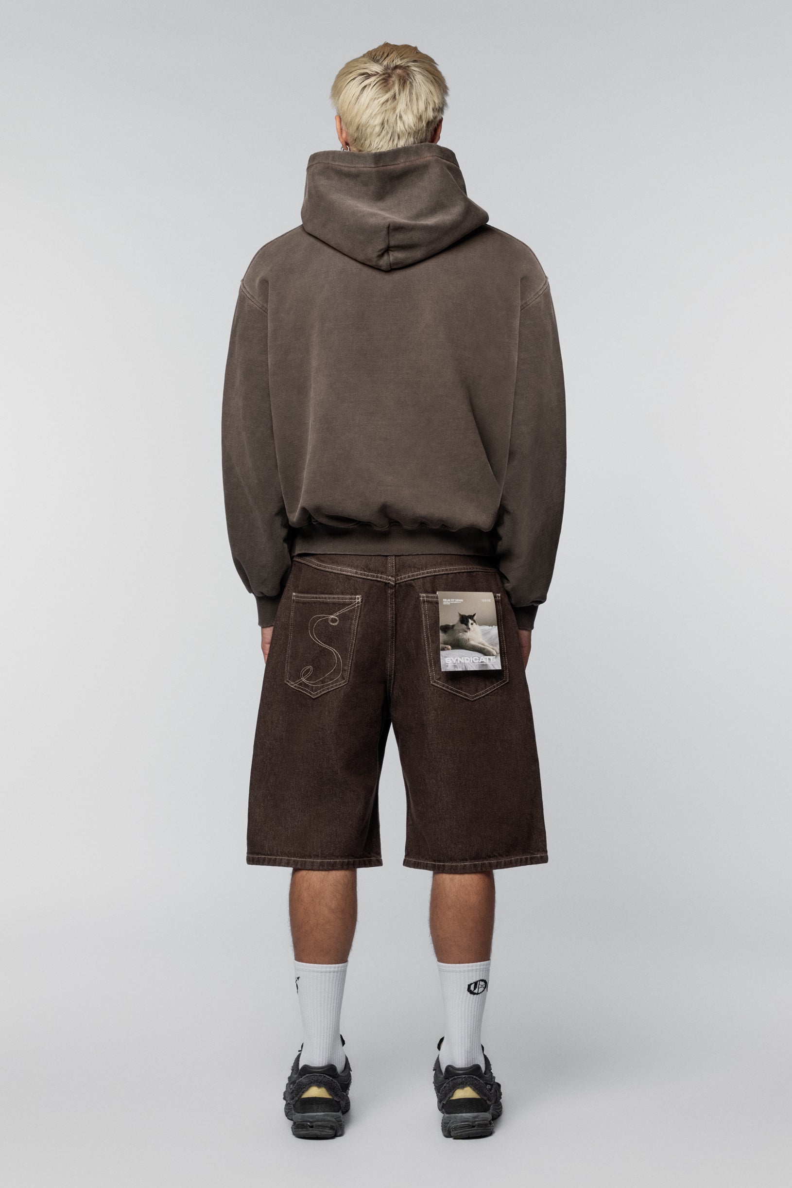 Denim Shorts Brown