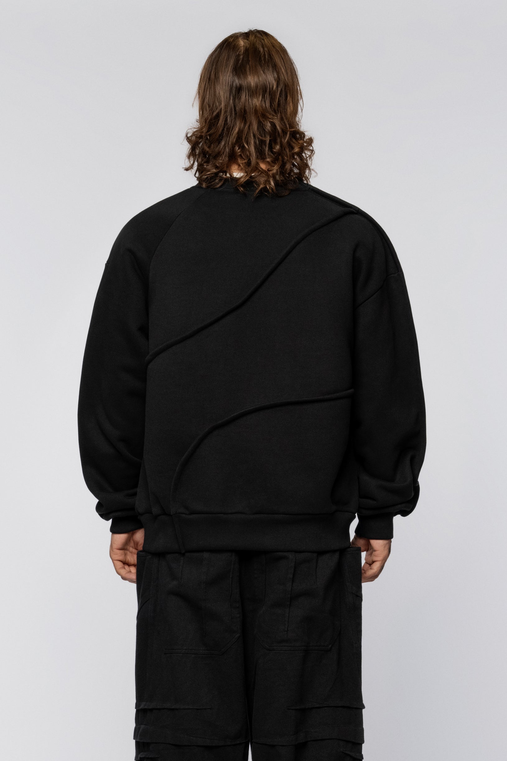 Sweatshirt Folds Black