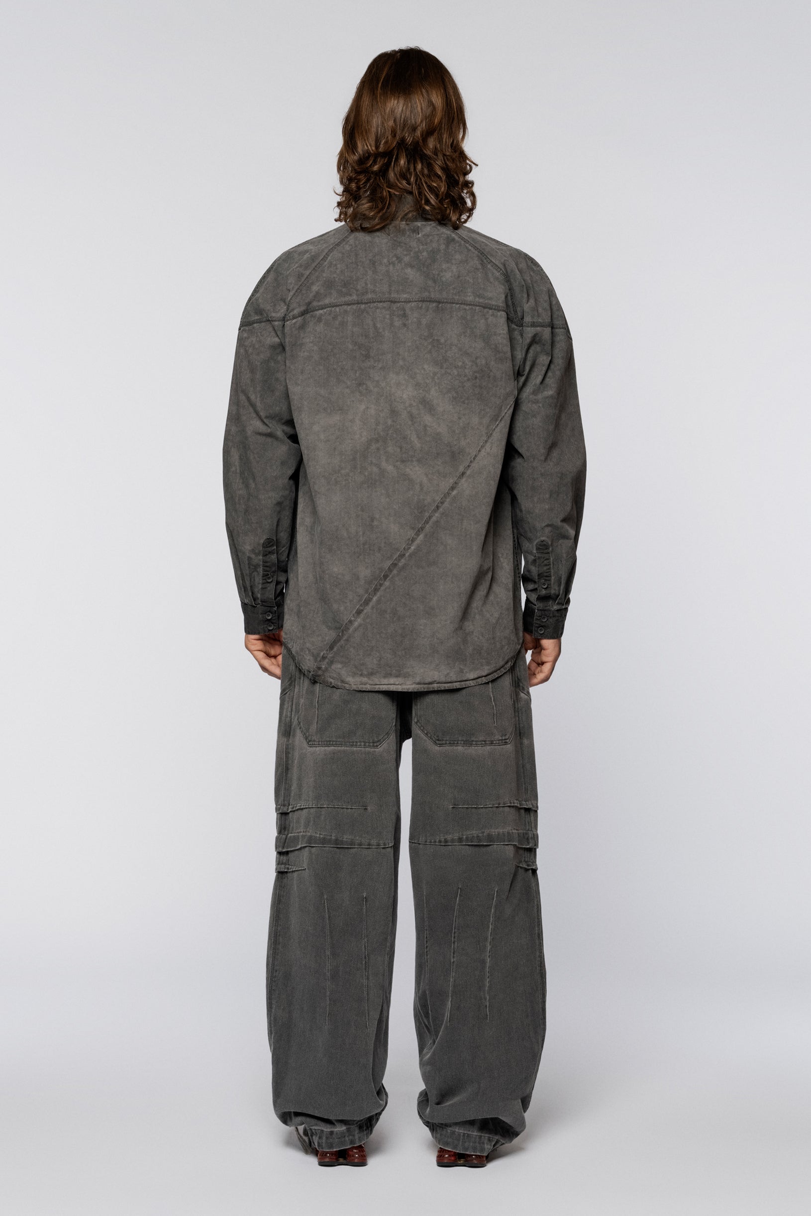 Policeman shirt Gray Old Dyed