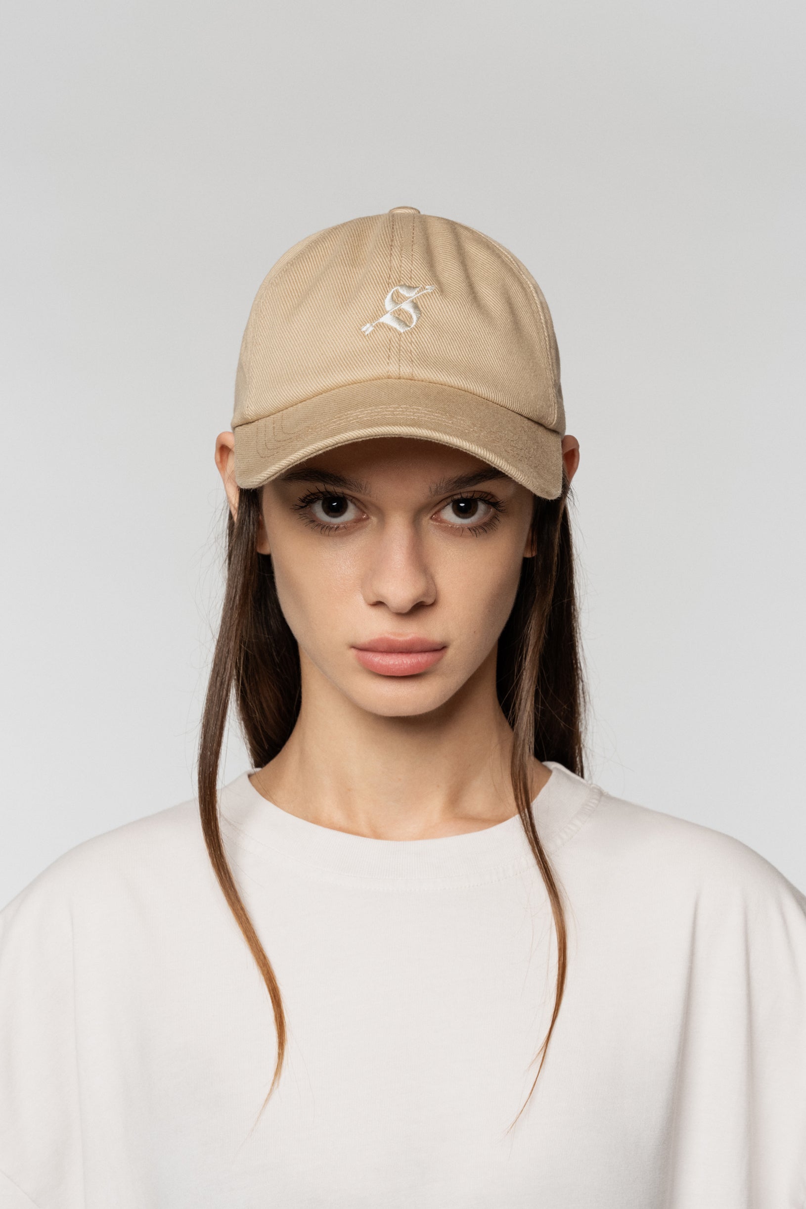 Arrow 6-Panel Cap Beige