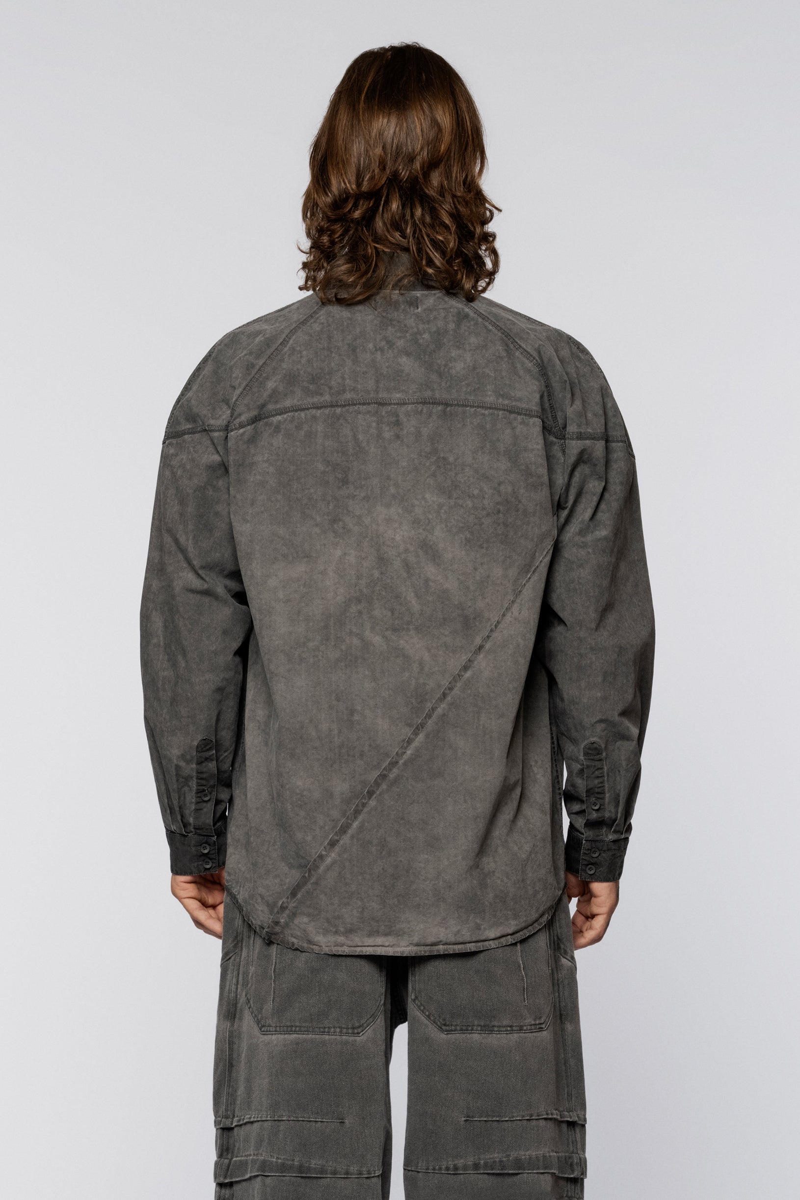 Policeman shirt Gray Old Dyed