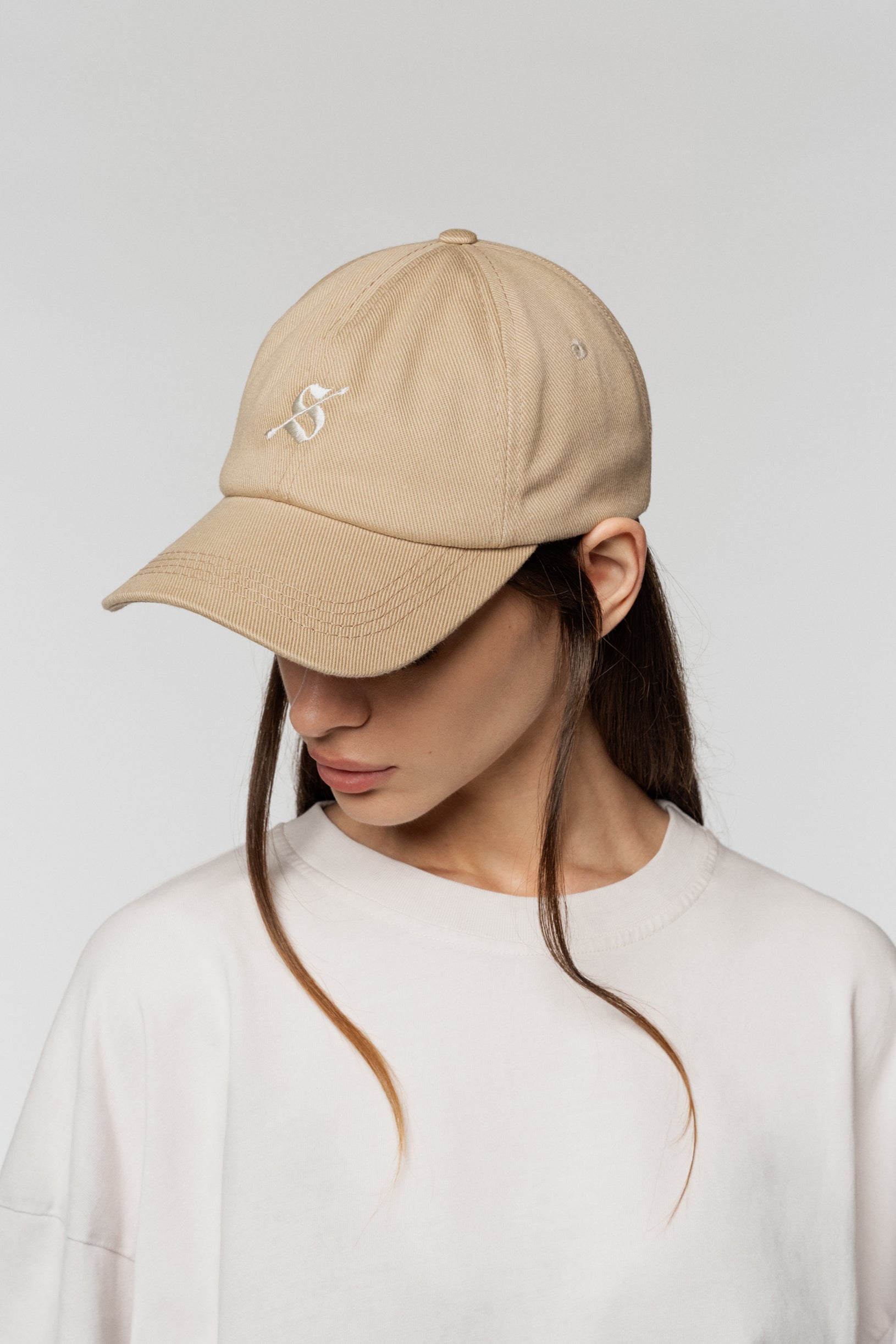 Arrow 6-Panel Cap Beige