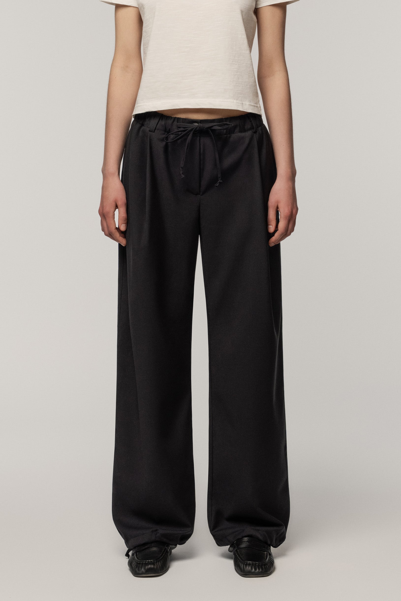 Relaxed Trousers Black
