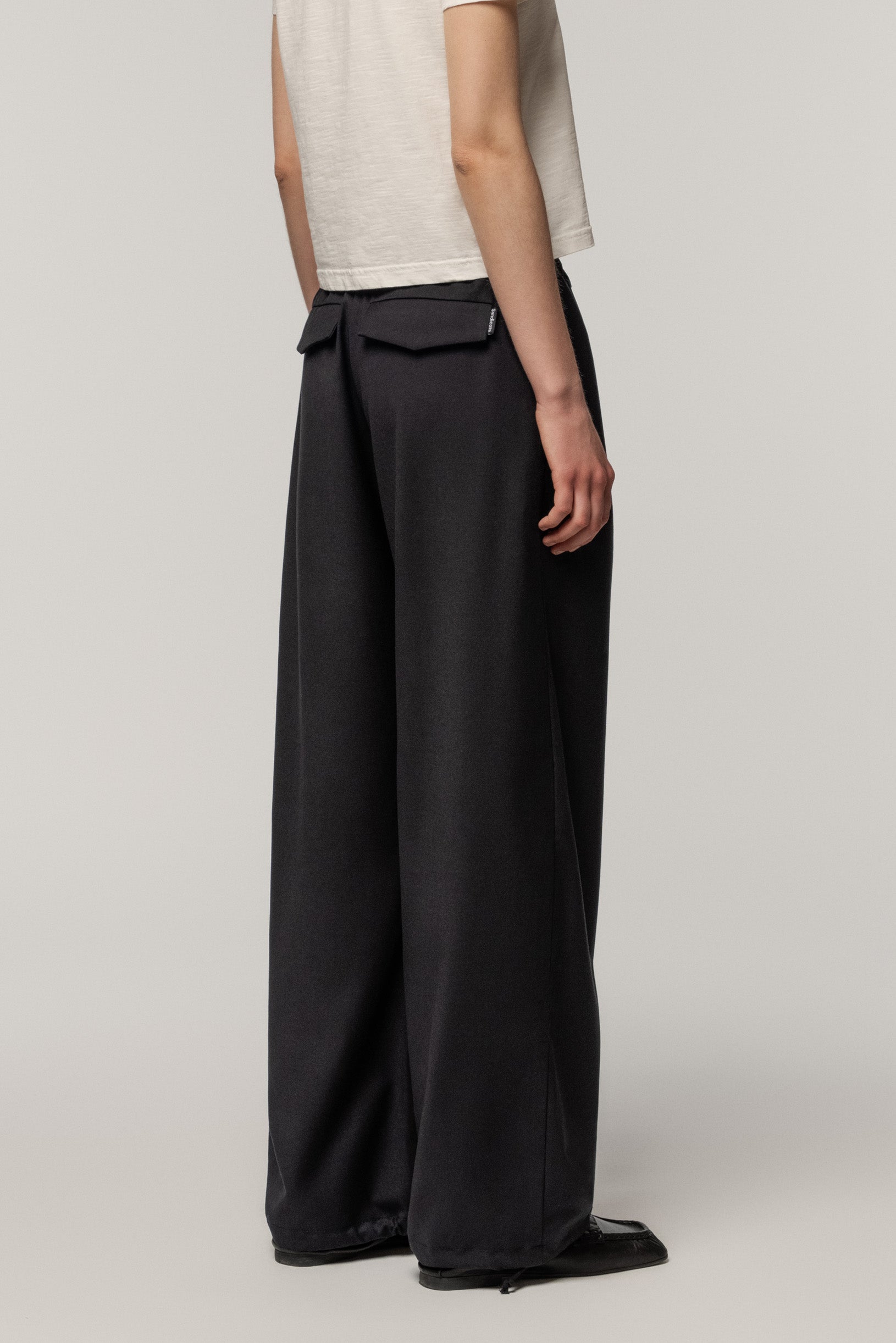 Relaxed Trousers Black
