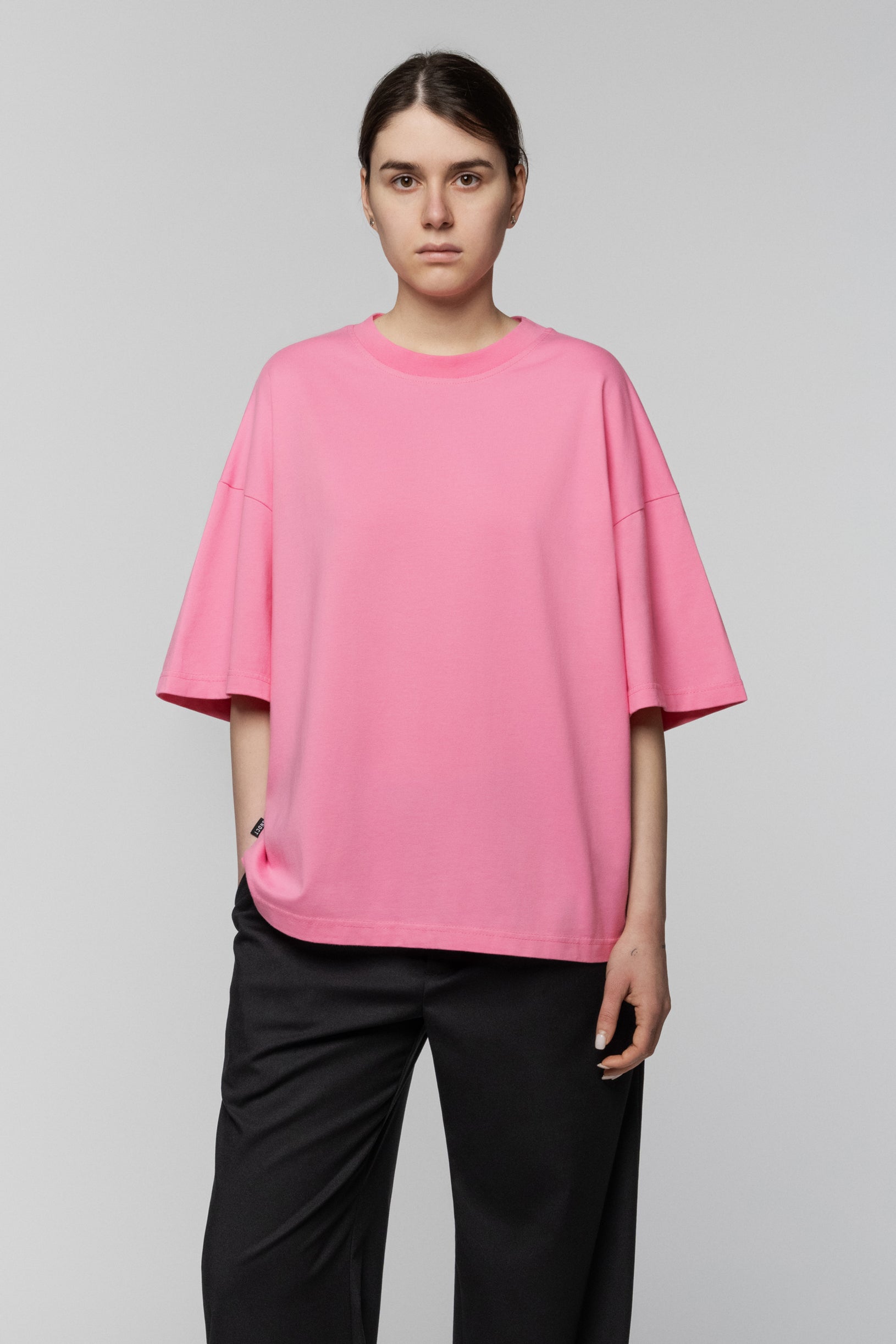 Базова Рожева Оверсайз Футболка