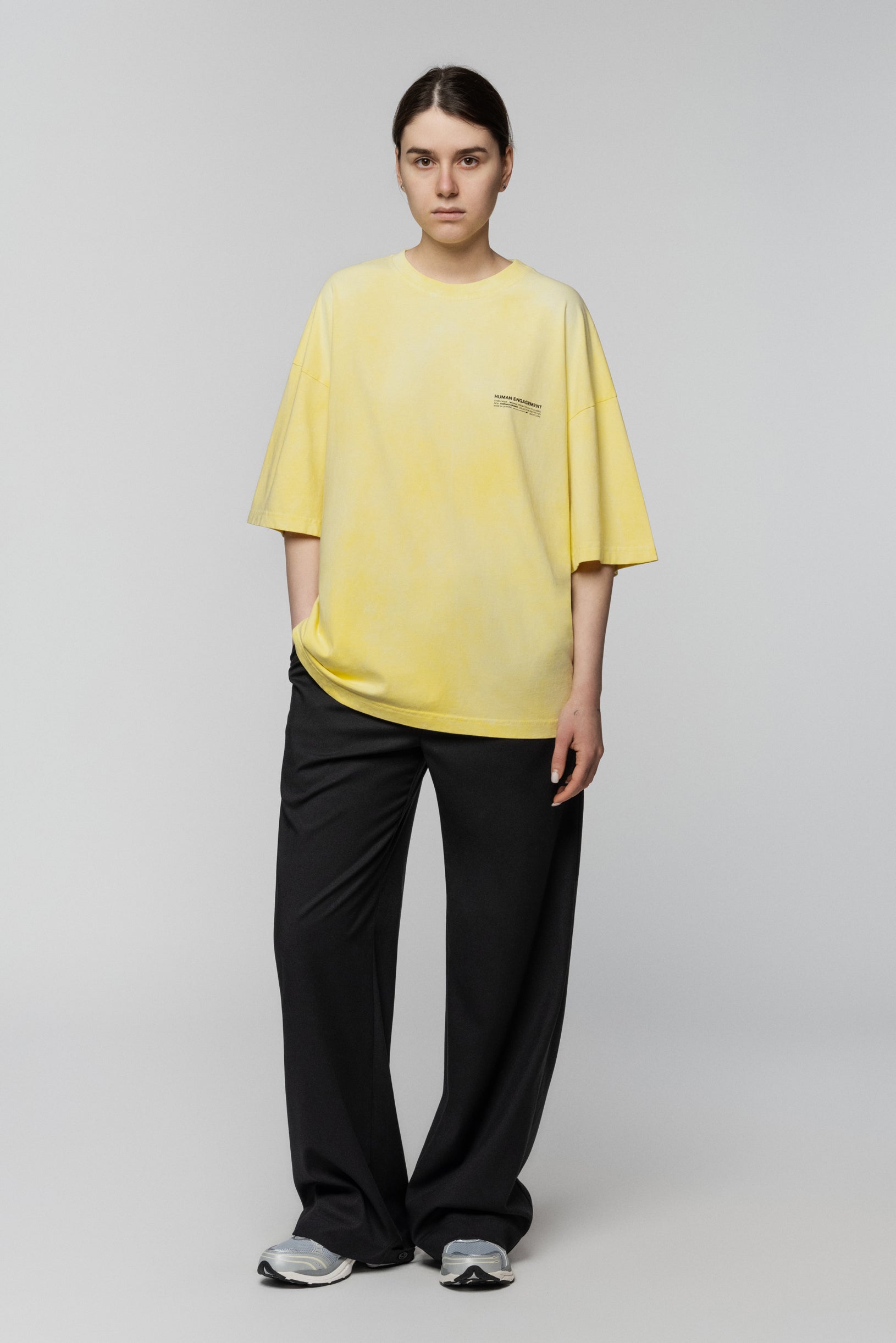 Heat Reactive Oversized T-shirt Yellow