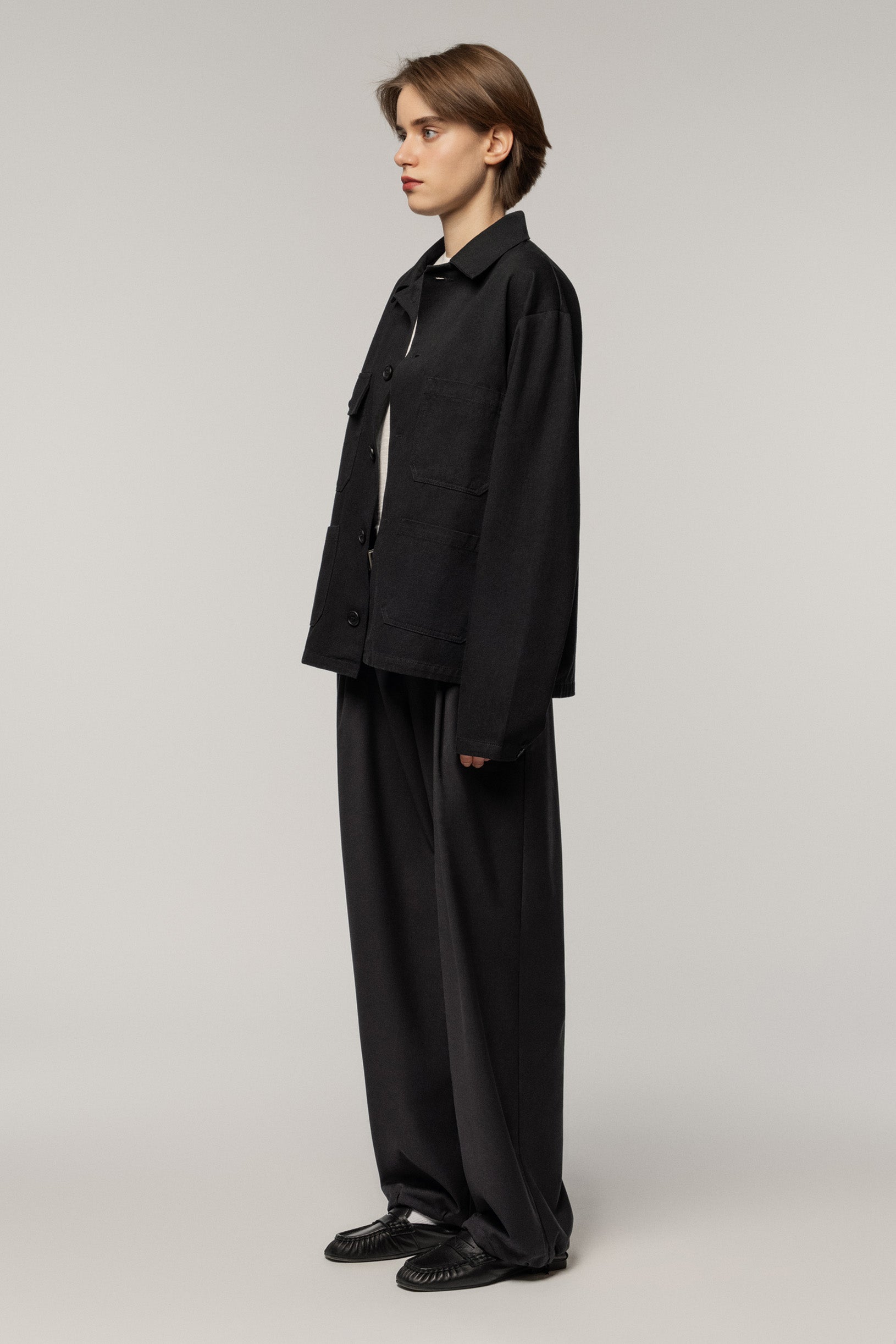 Workwear Cotton Shirt Black