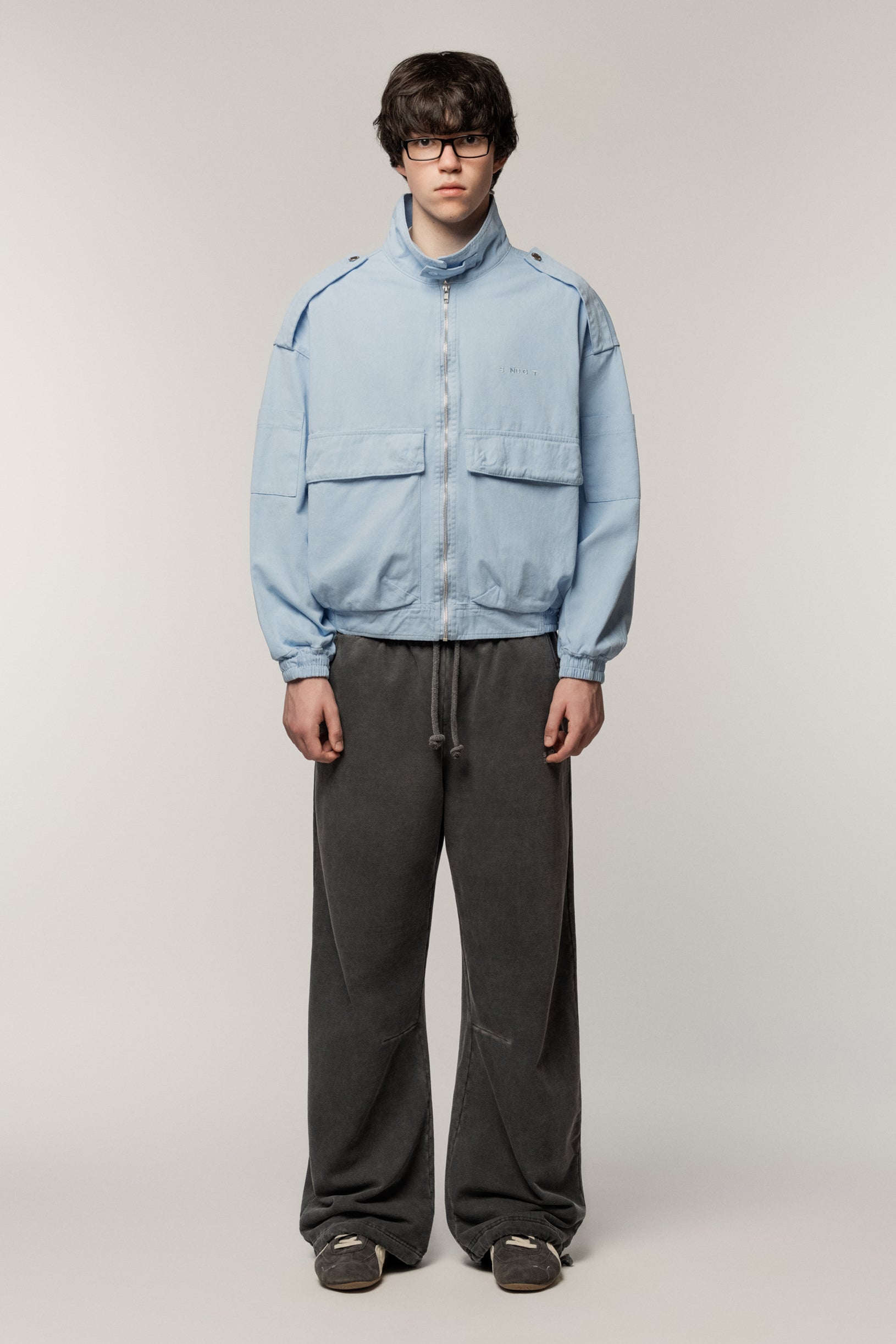 Cargo Denim Jacket Blue