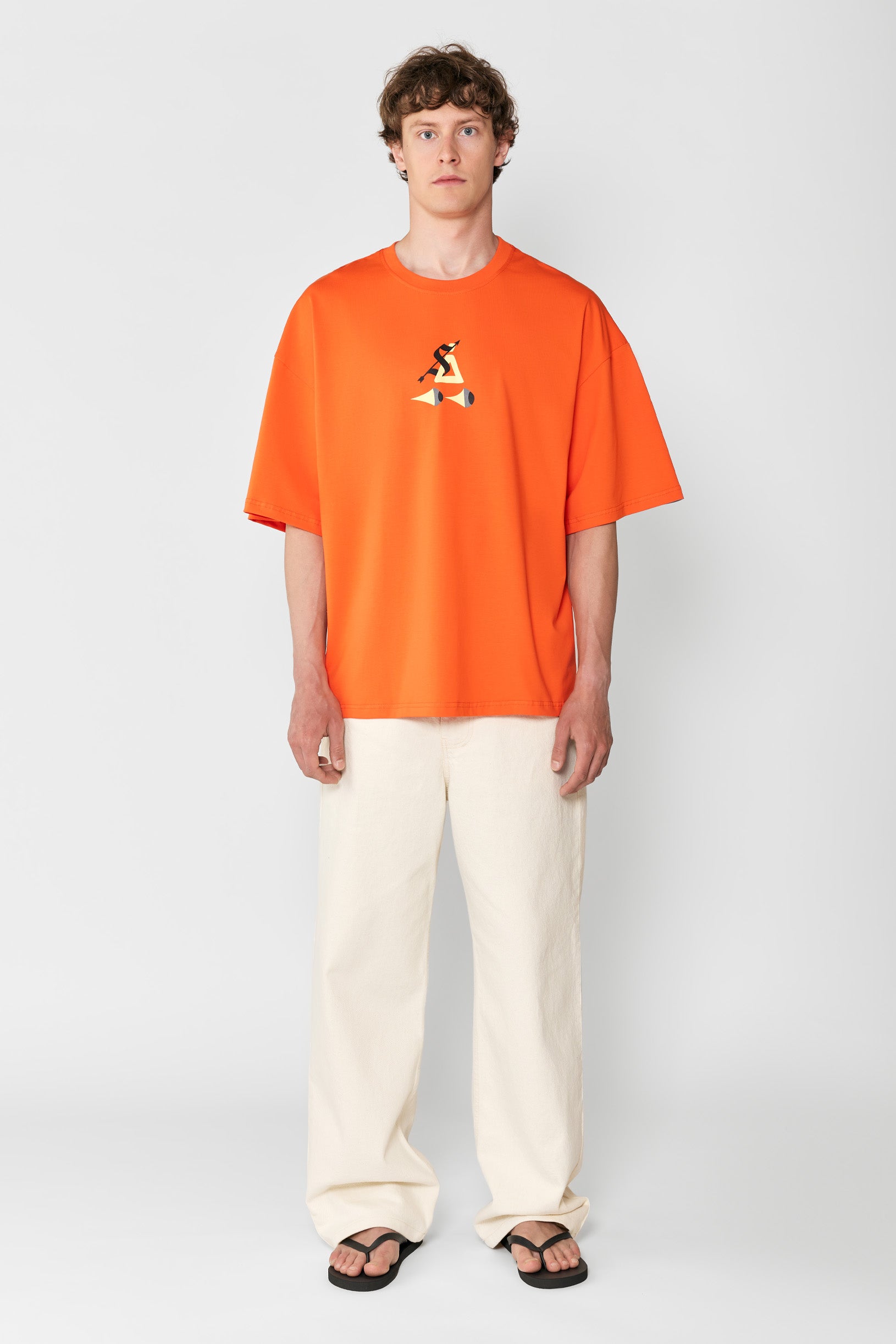 Sndct x Atlas Oversize T-shirt Orange