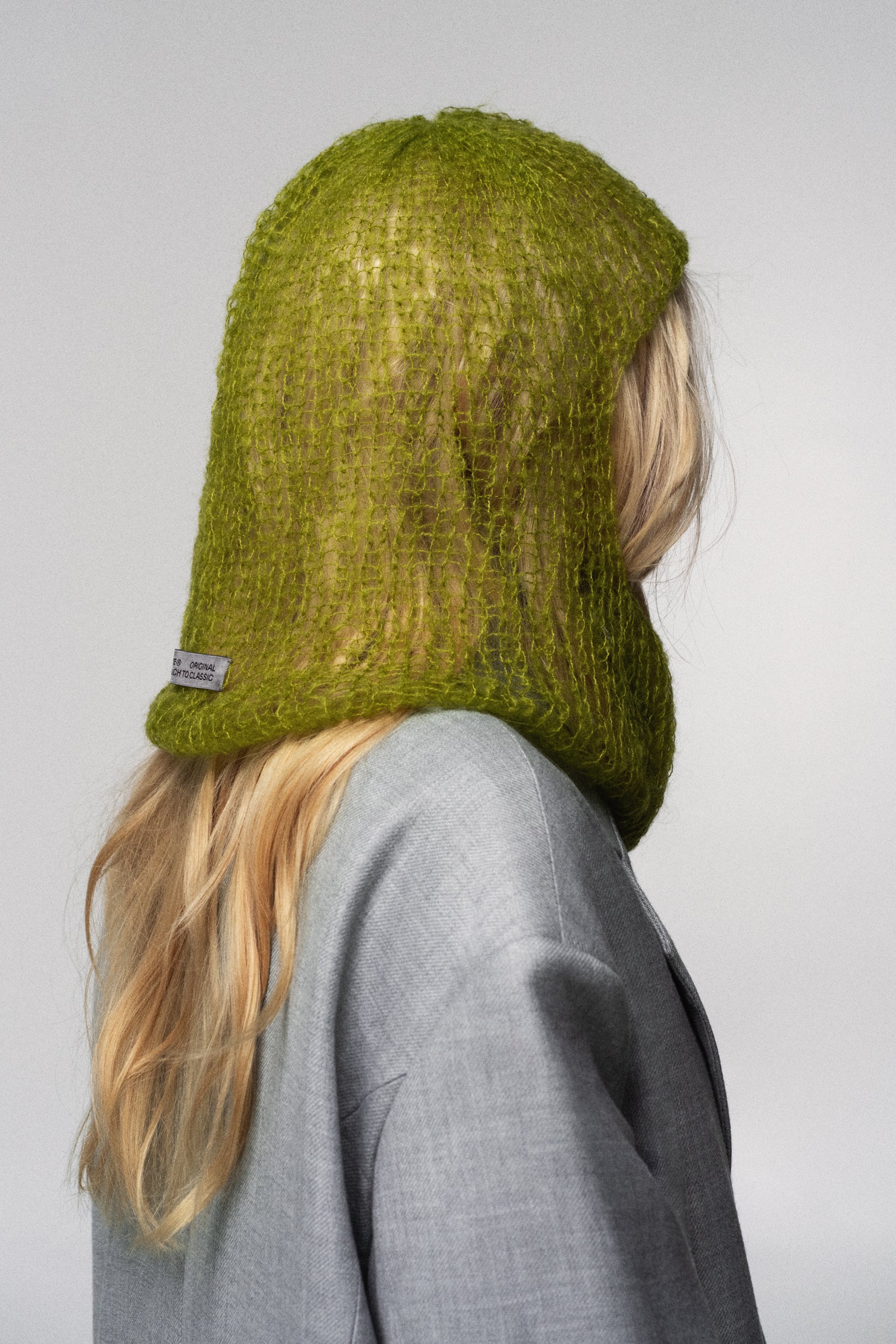 Мохерова Балаклава Ручної В'язки Зелена