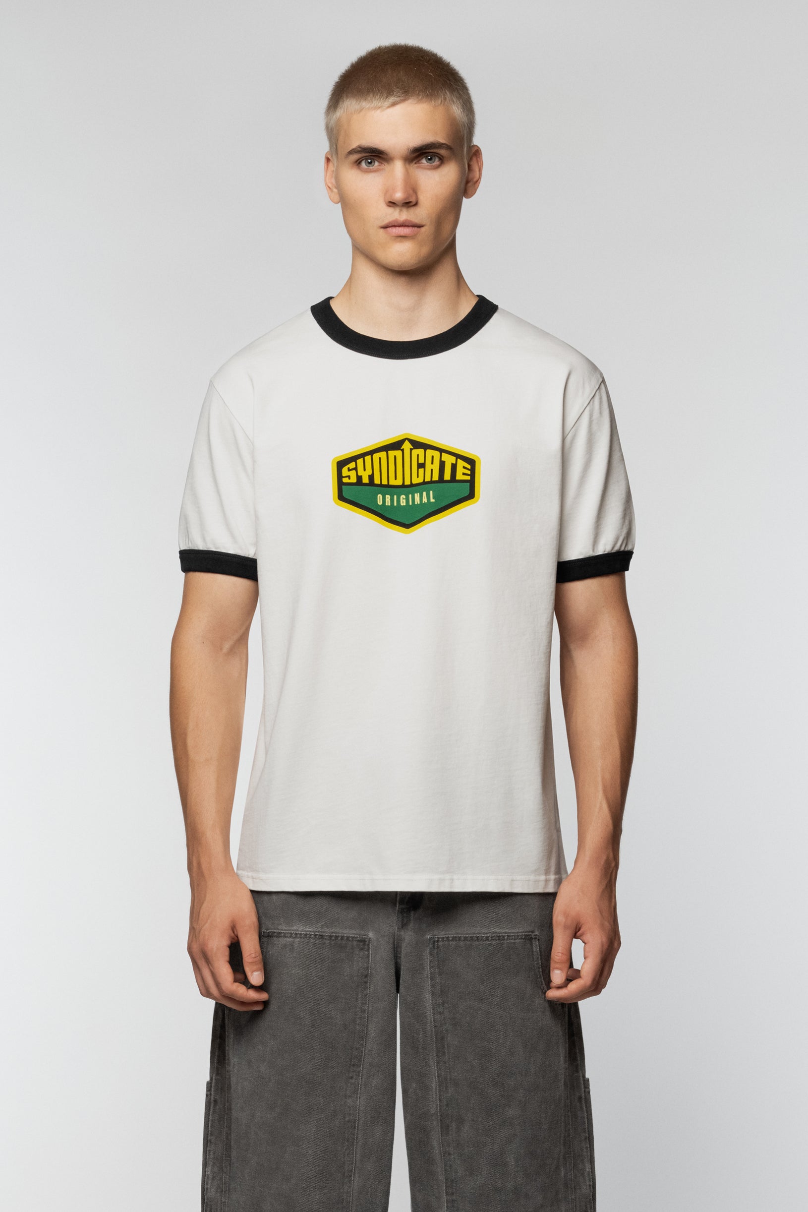 Syndicate Original Yellow-Green Logo T-Shirt