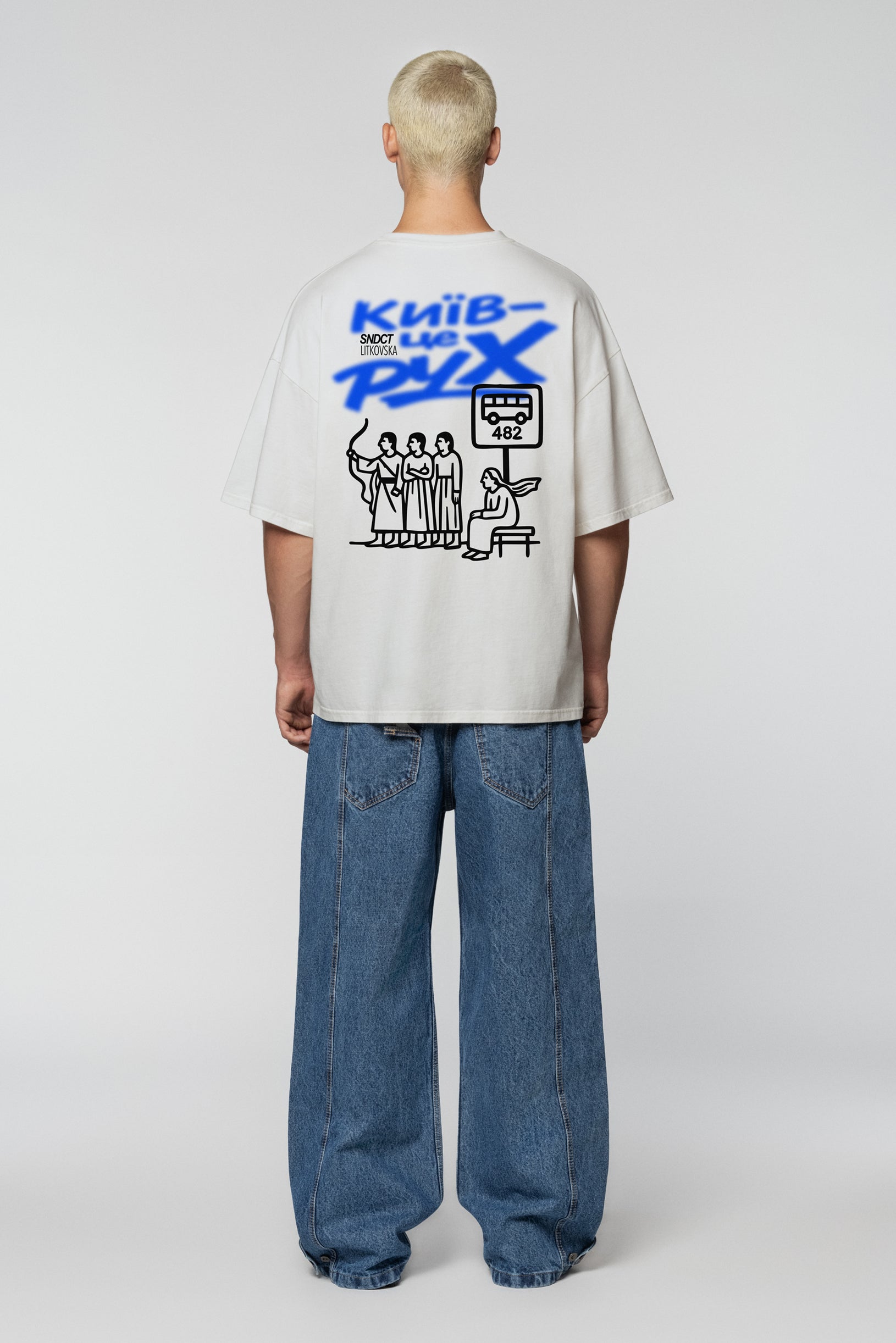 SNDCT х Litkovska Winner Oversized T-shirt White