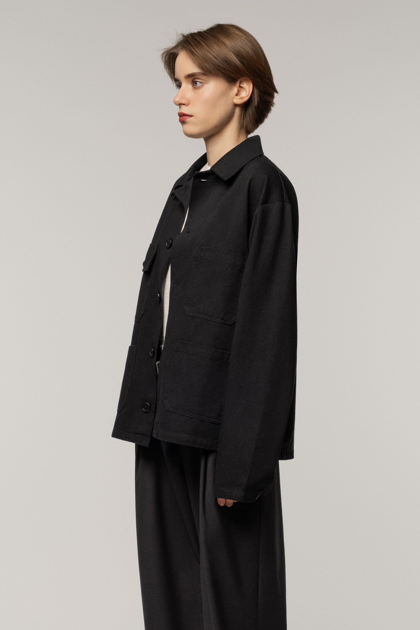Workwear Cotton Shirt Black