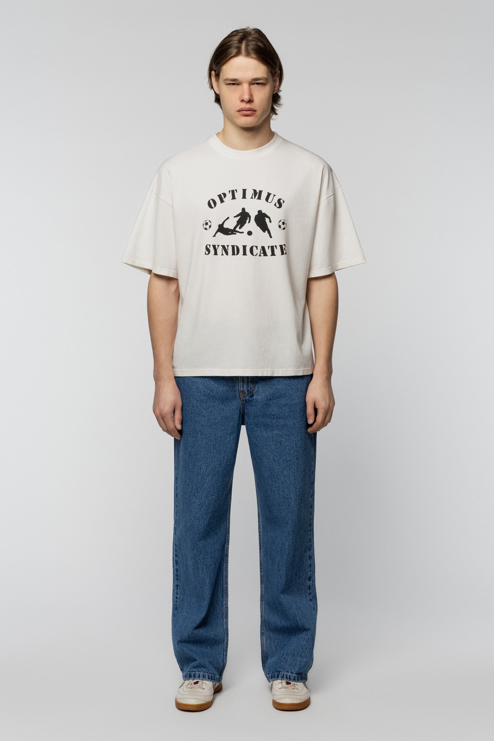 SNDCT х OG Football Oversized T-shirt Ivory