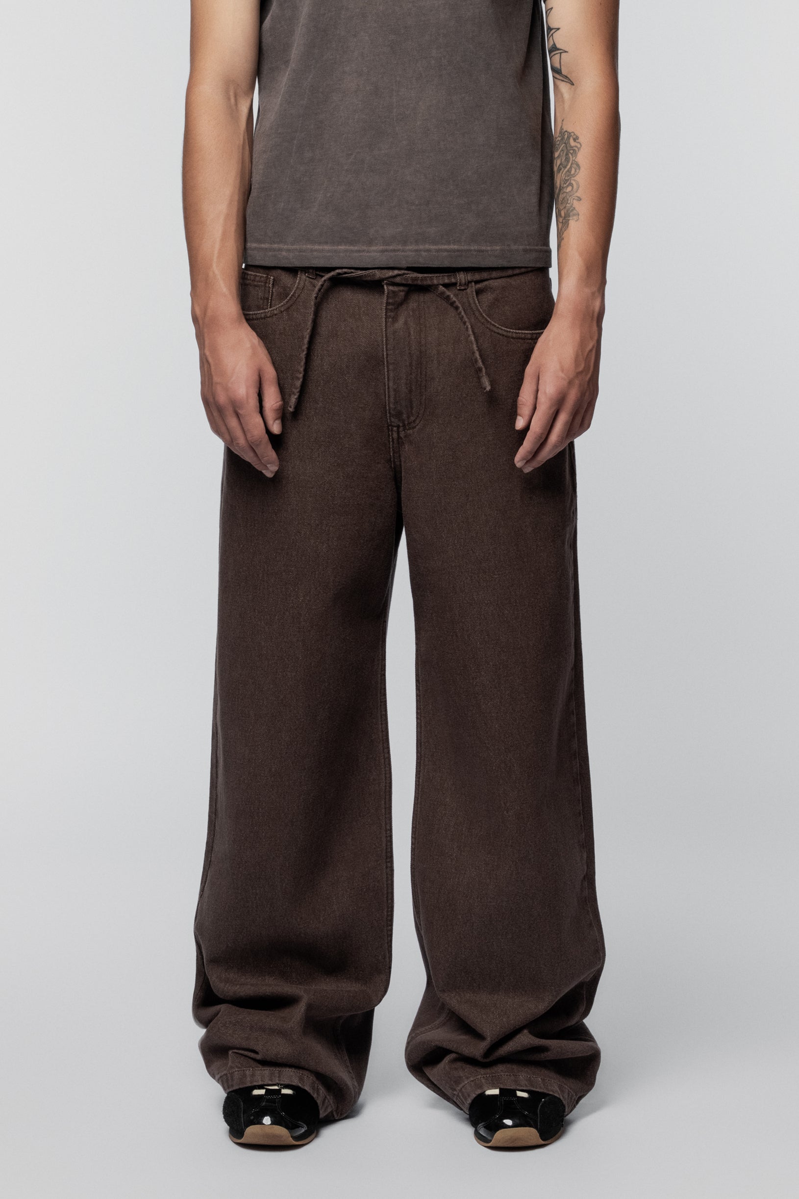 Relax Fit Jeans Brown