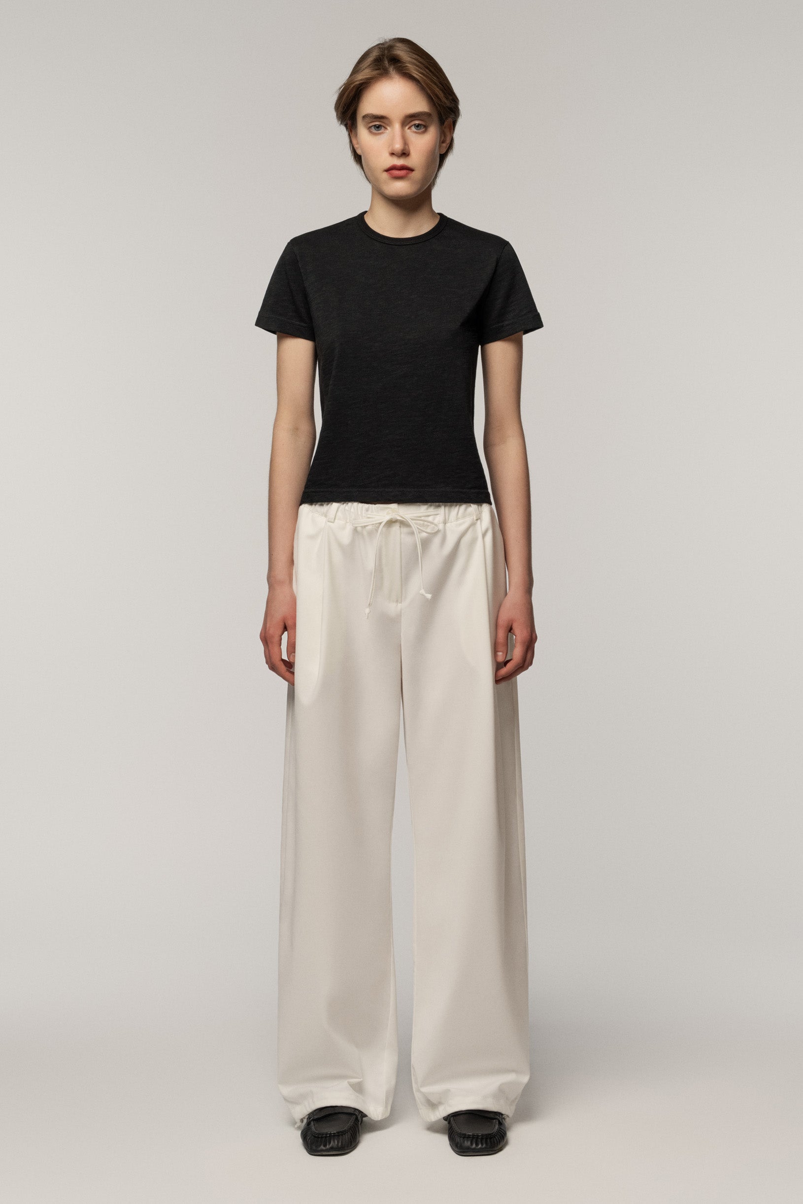 Relaxed Trousers White