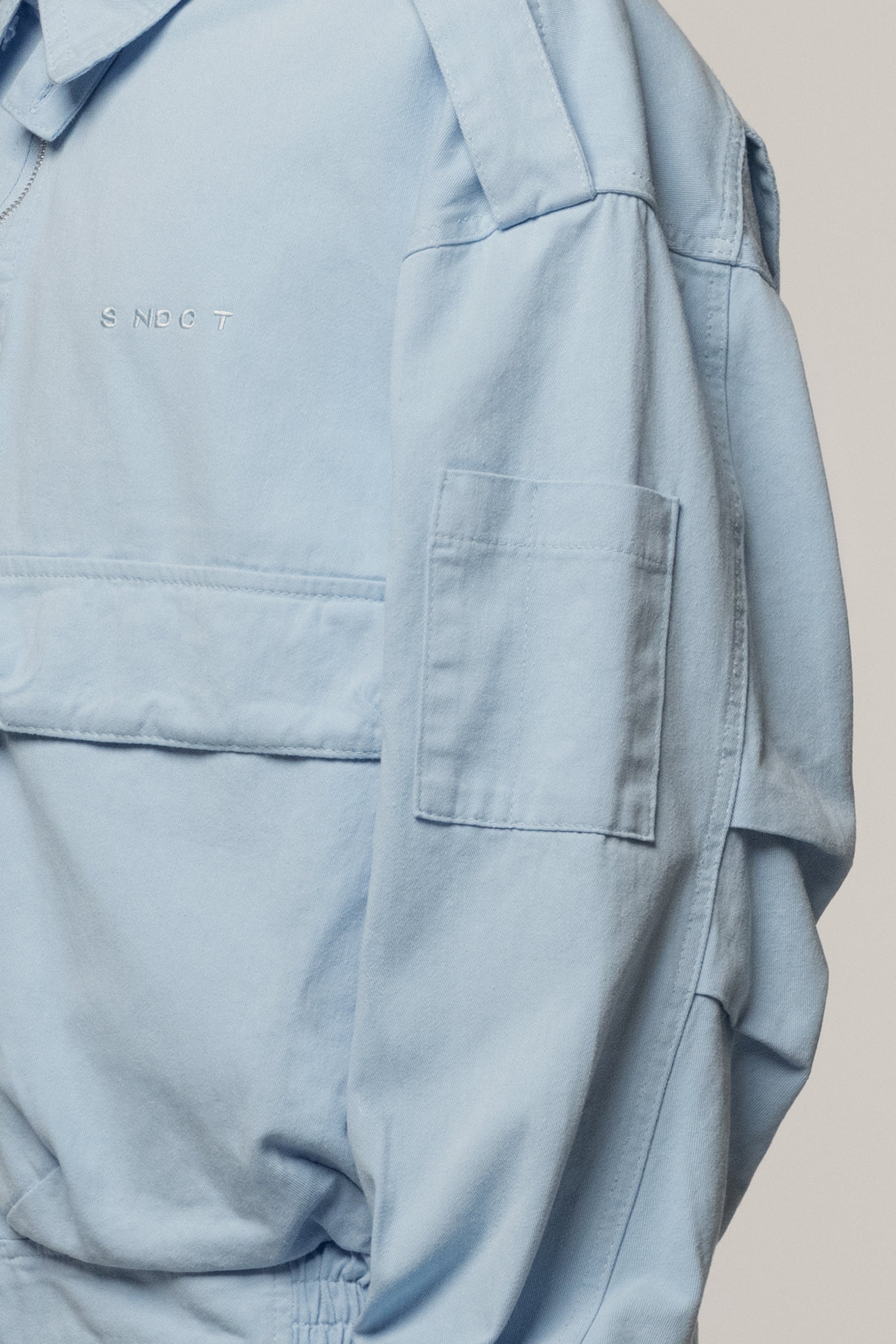 Cargo Denim Jacket Blue