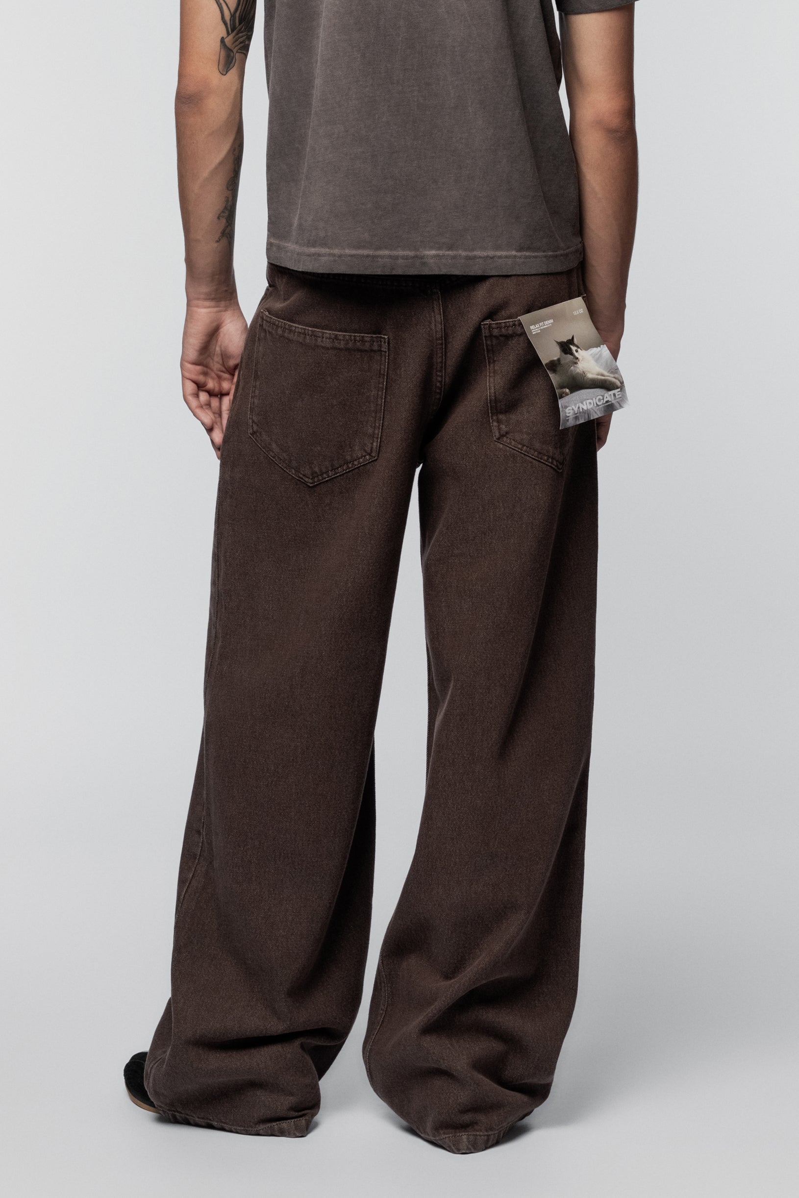 Relax Fit Jeans Brown