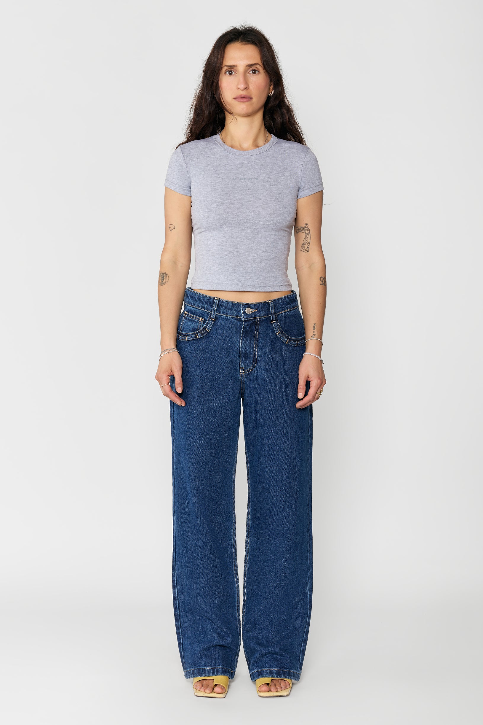 Woman Straight Fit Jeans Blue