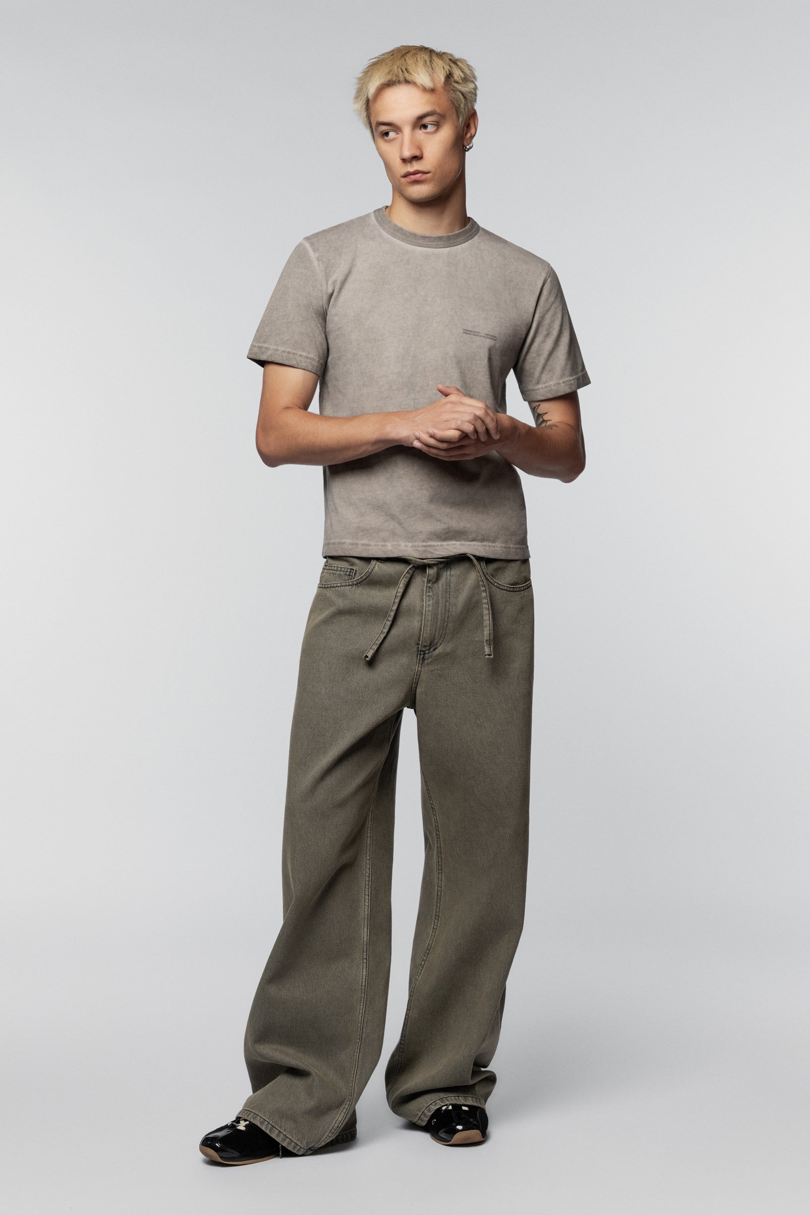 Relax Fit Jeans Yellow Green