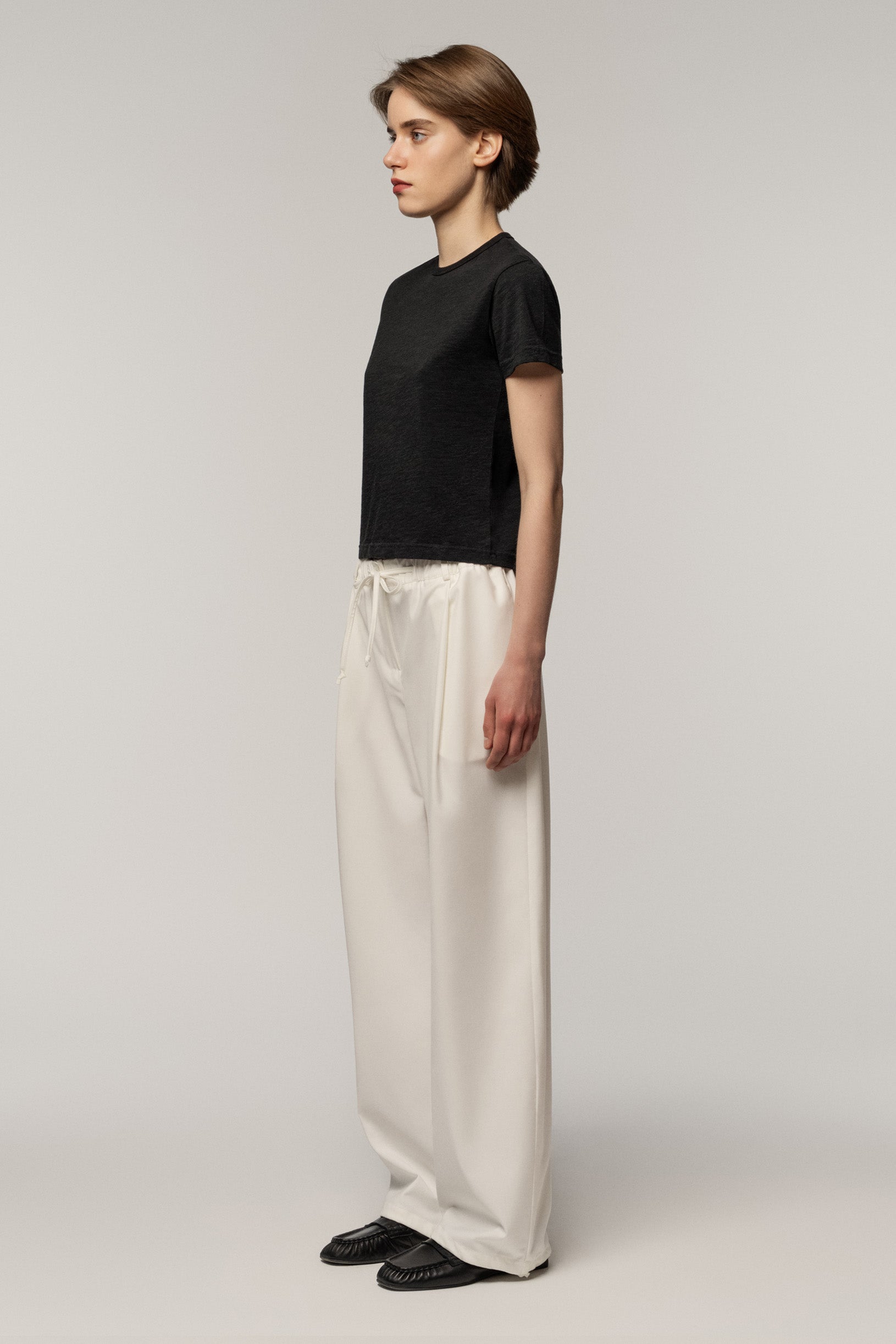 Relaxed Trousers White