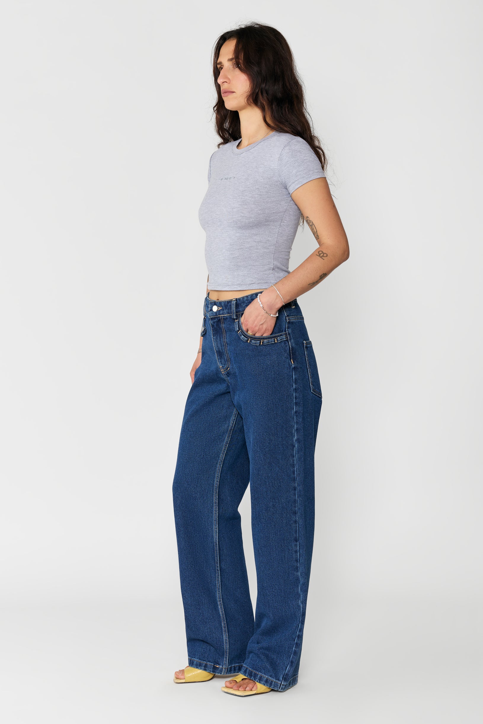Woman Straight Fit Jeans Blue
