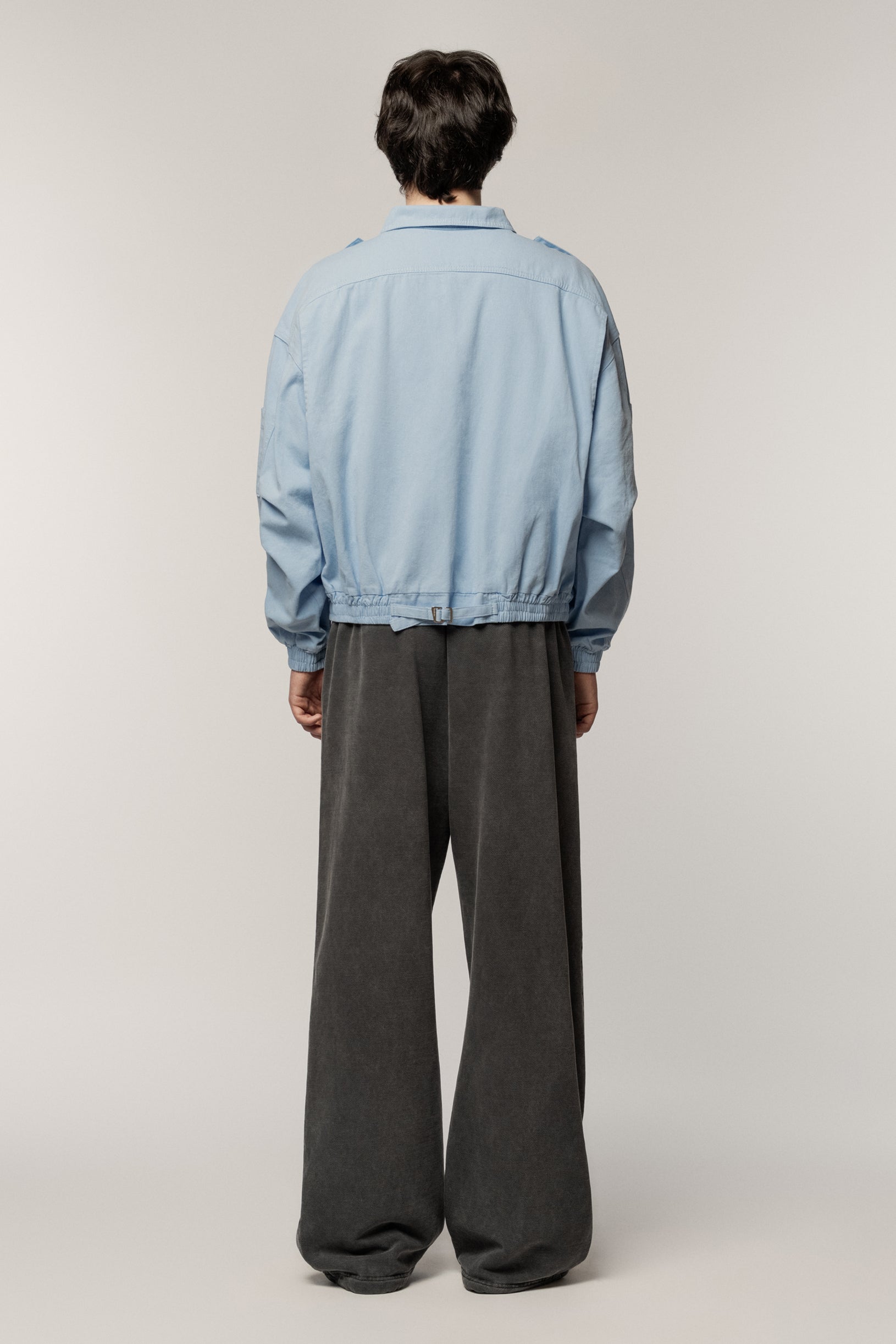 Cargo Denim Jacket Blue