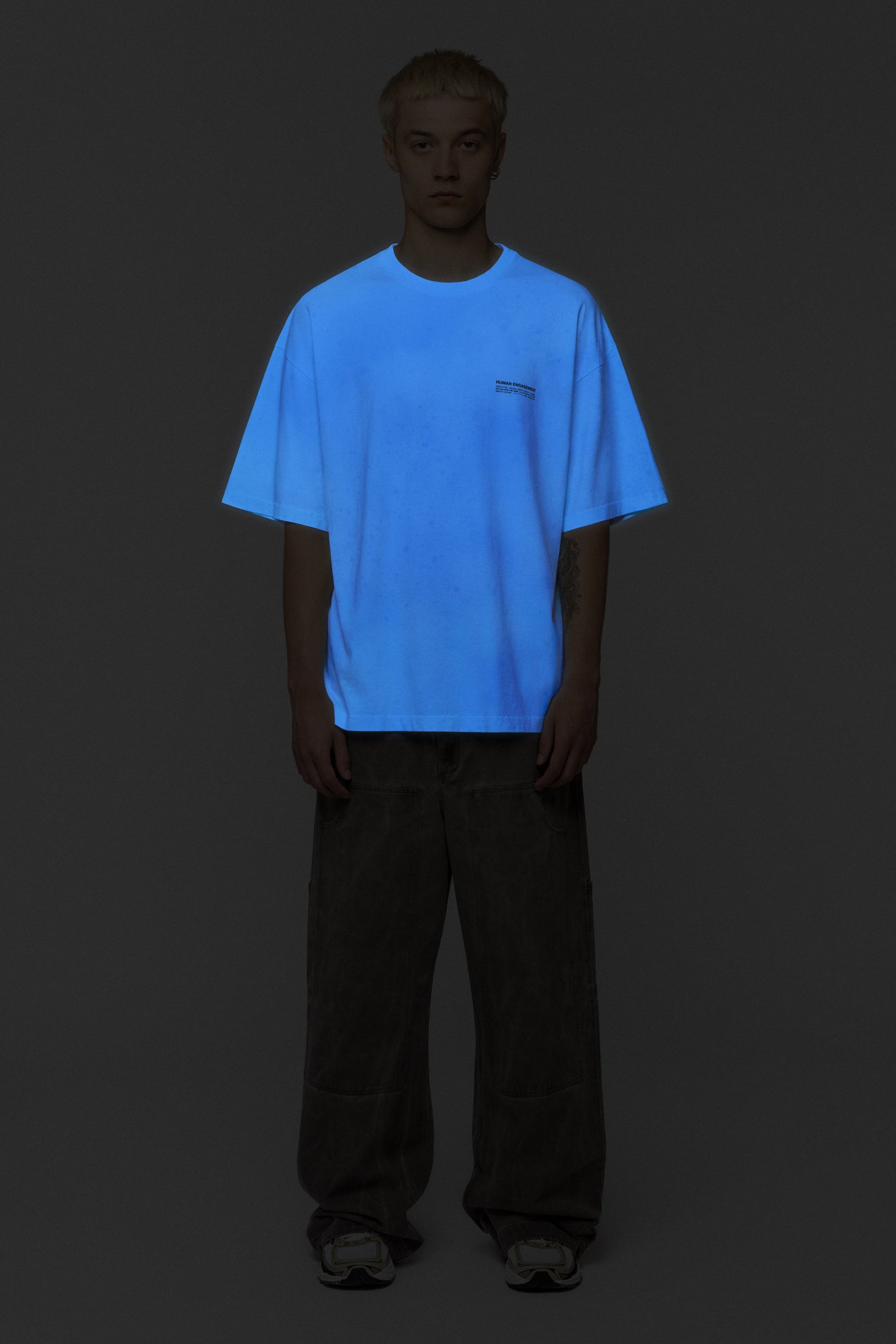 Glow in the dark Oversized T-shirt White