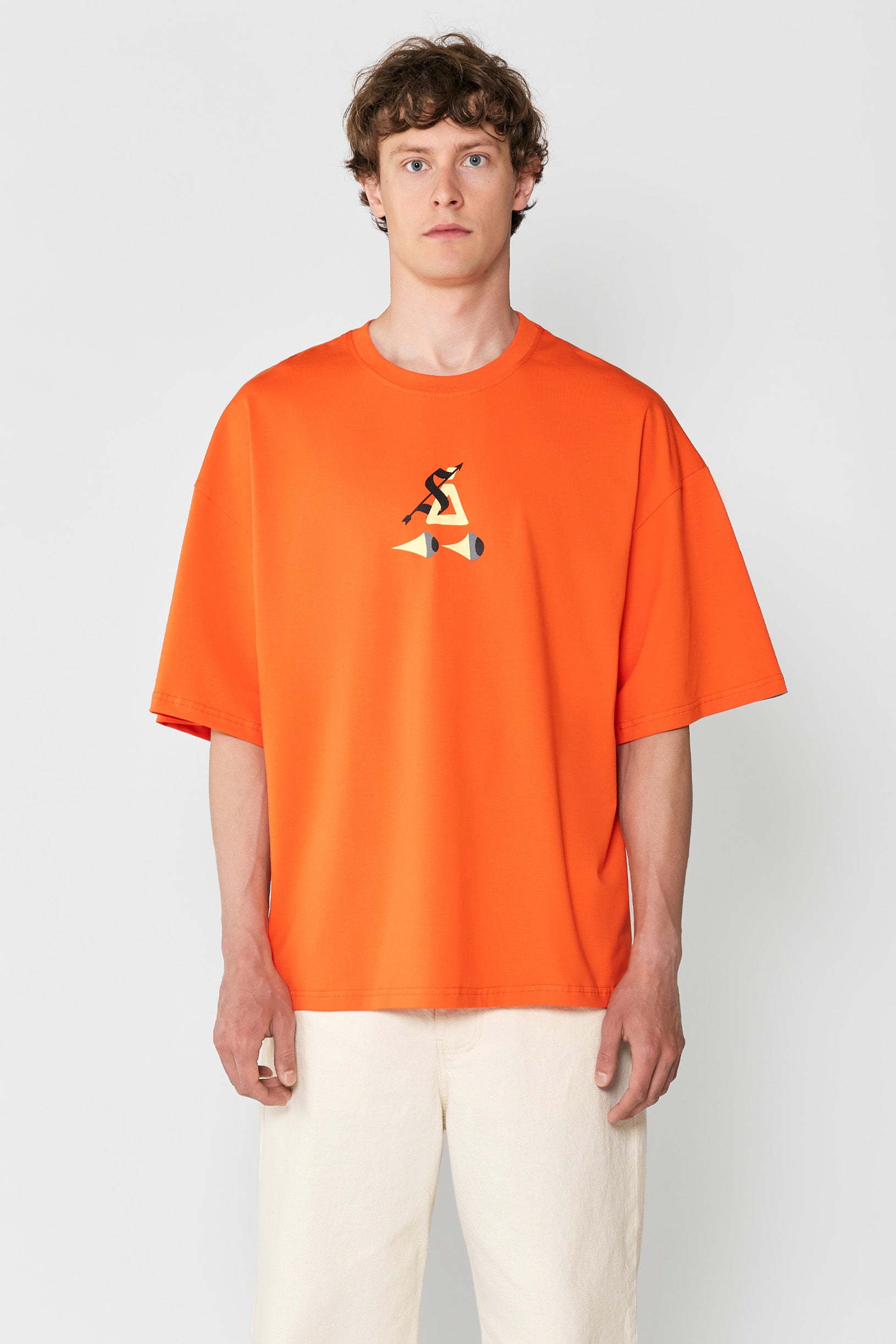 Sndct x Atlas Oversize T-shirt Orange