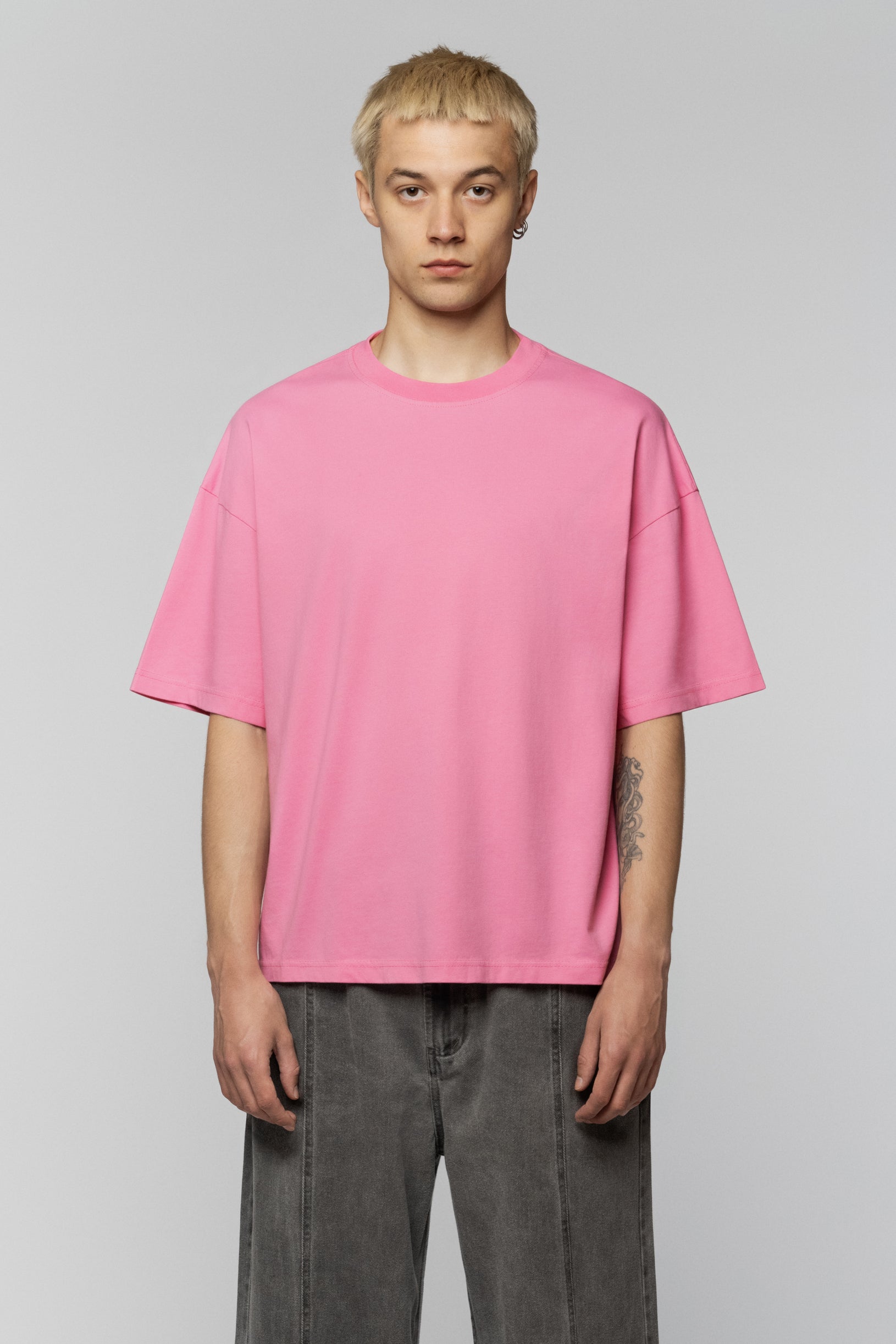 Базова Рожева Оверсайз Футболка