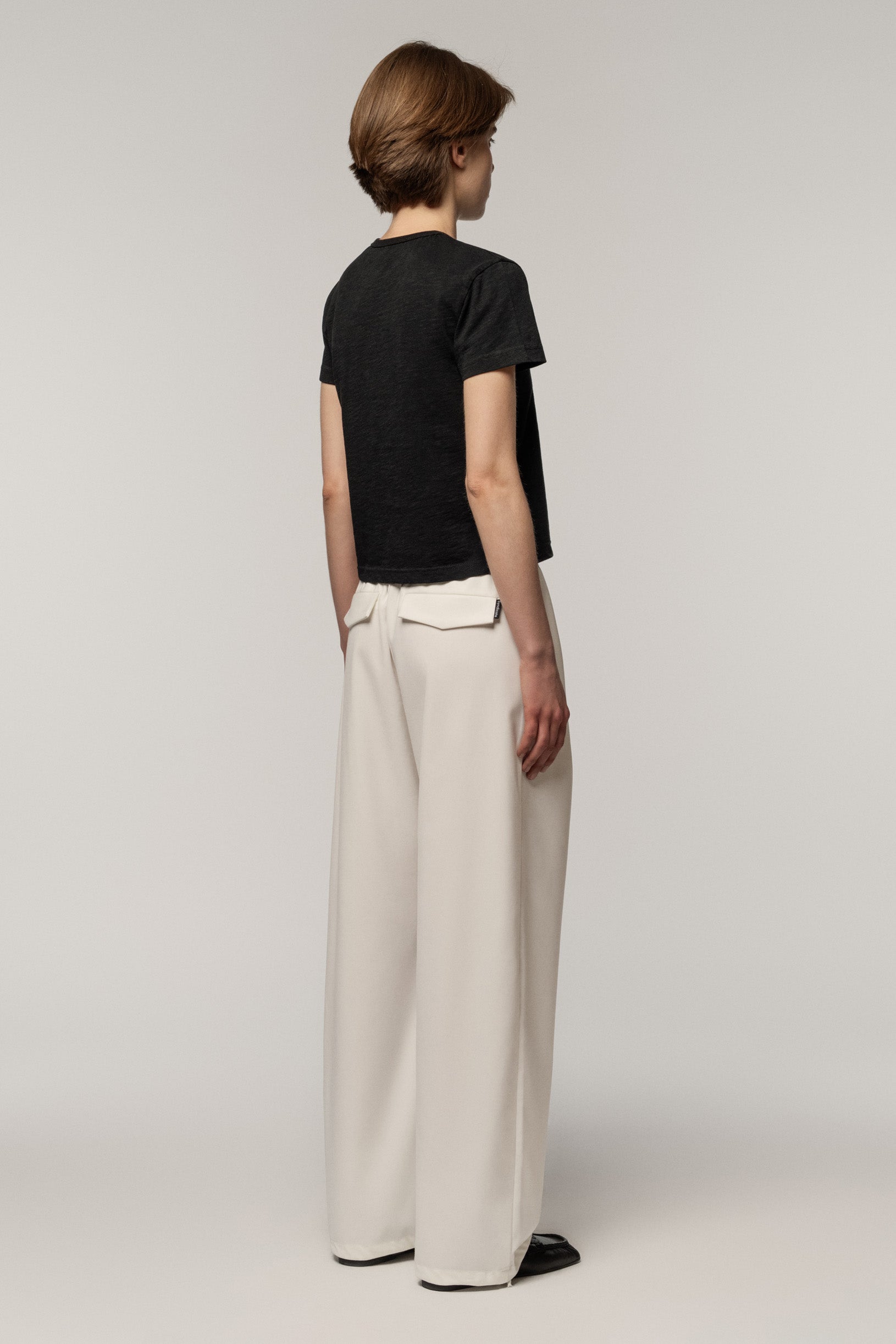 Relaxed Trousers White