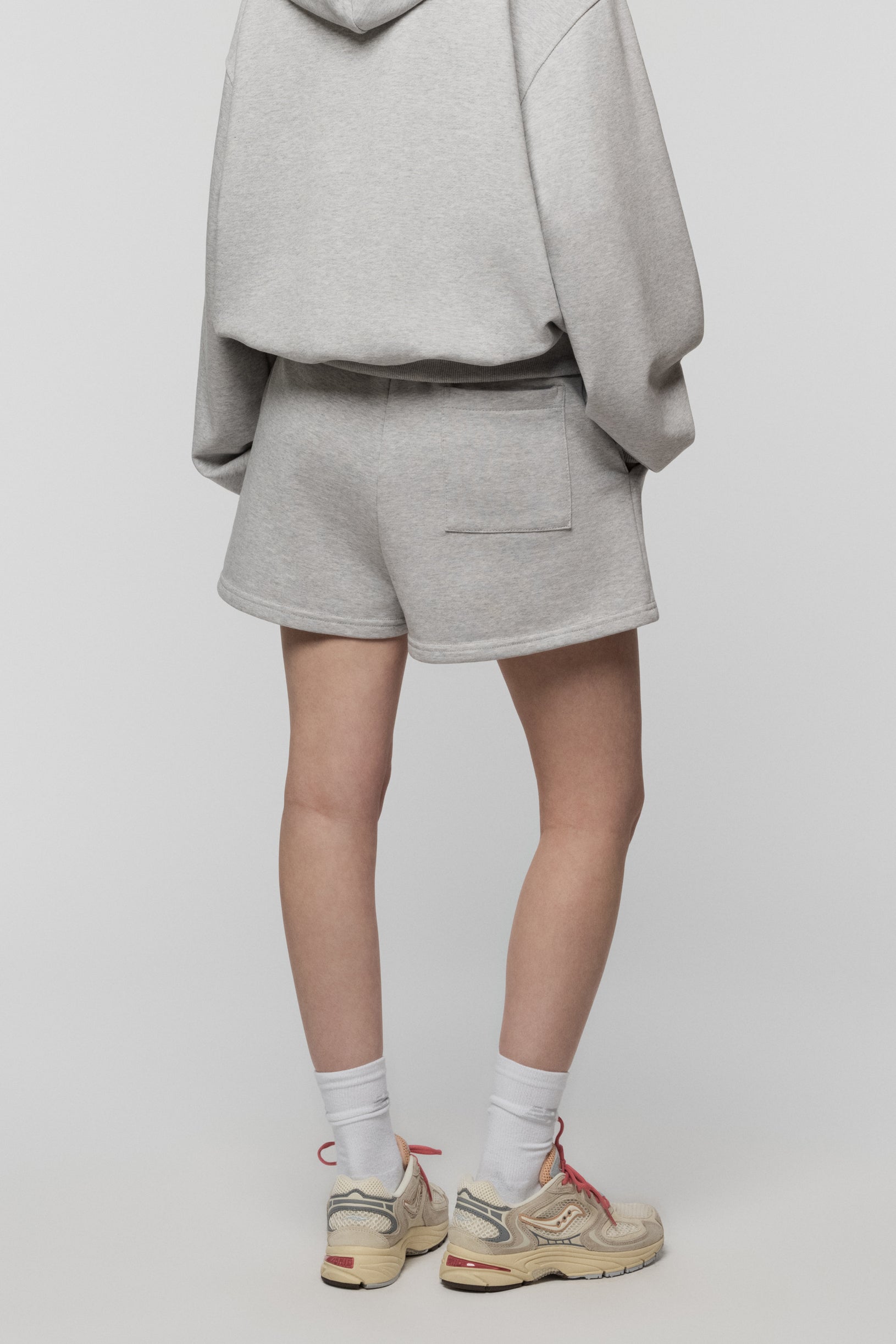 Жіночі Шорти Світло-сірі Меланж