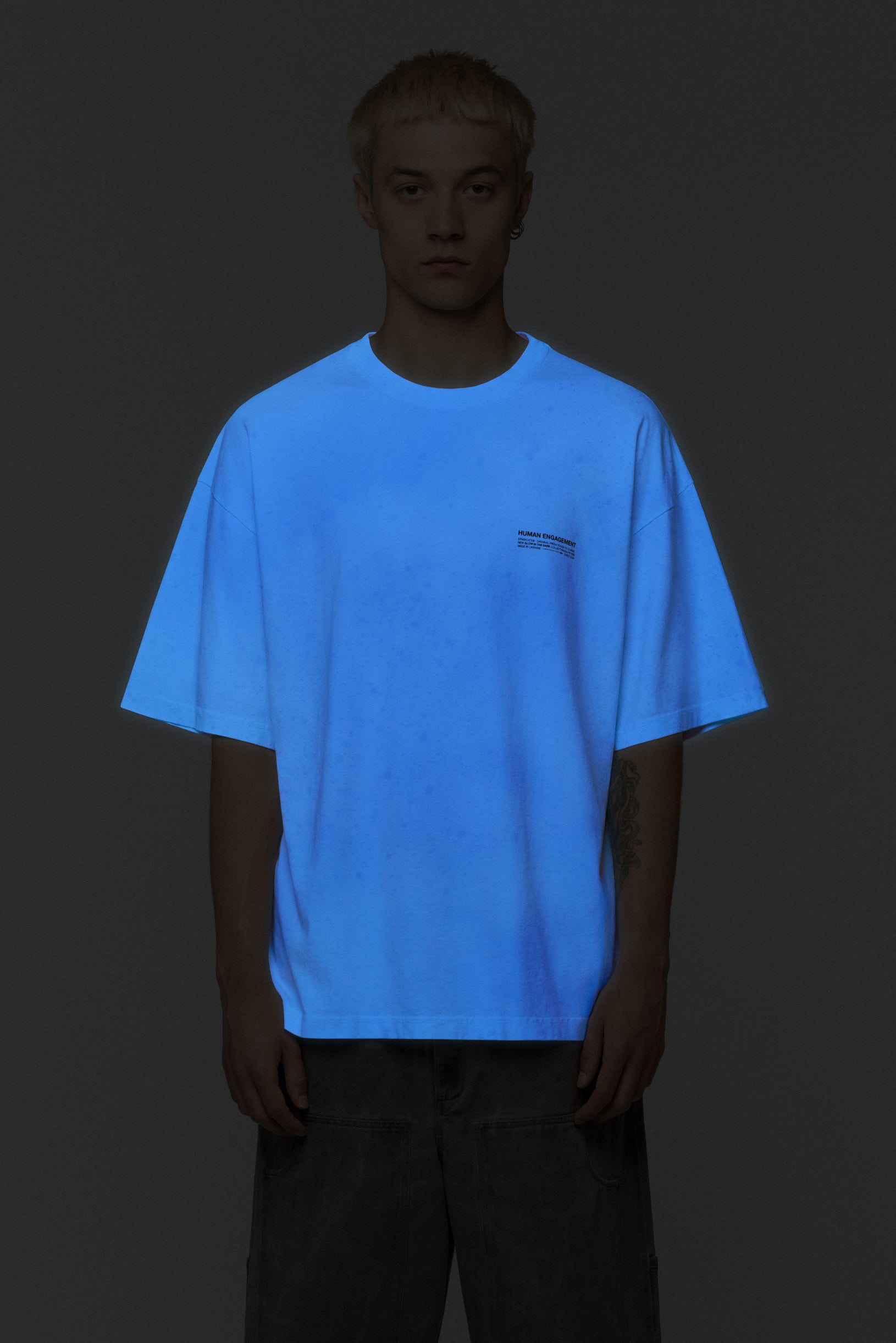 Glow in the dark Oversized T-shirt White