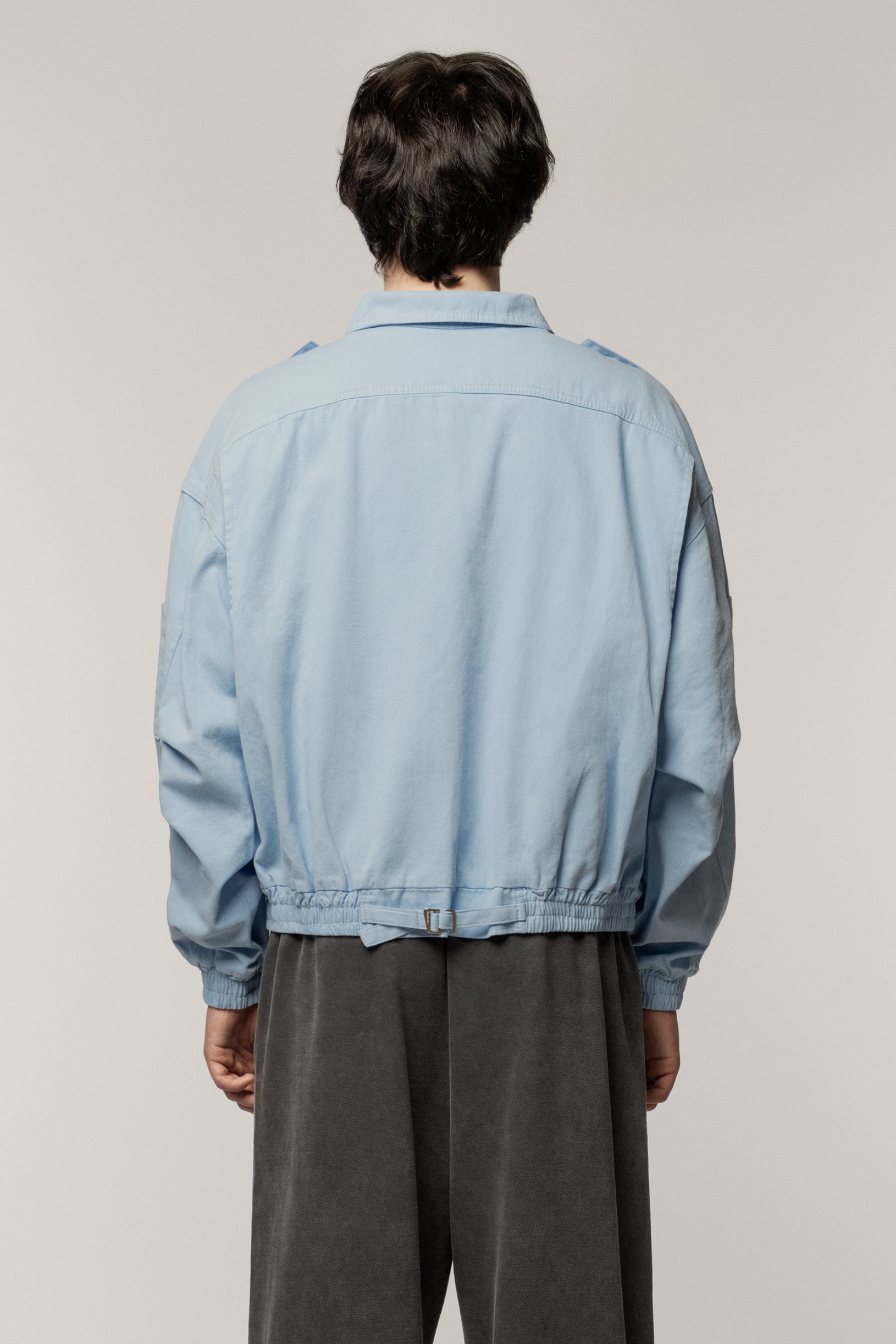 Cargo Denim Jacket Blue