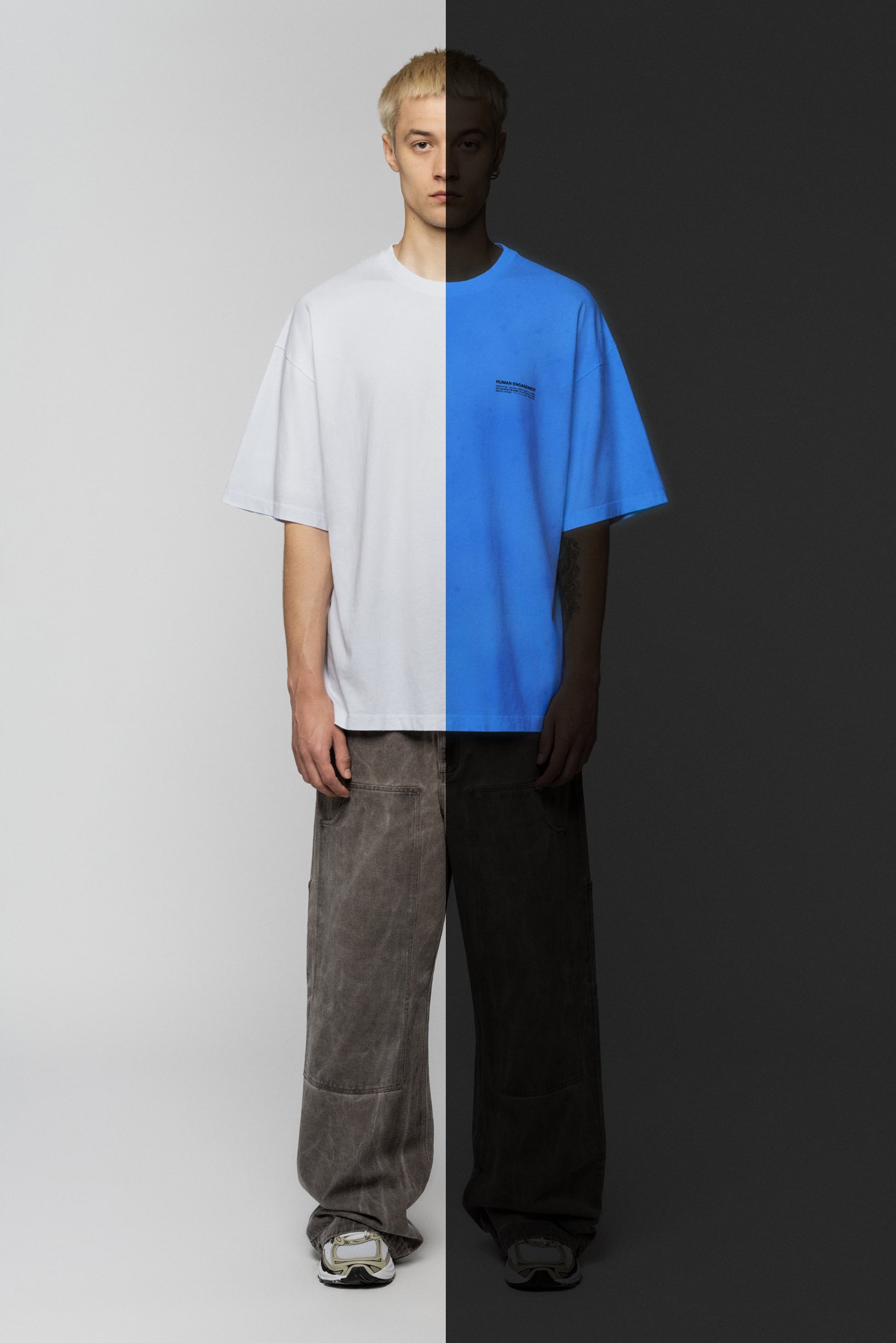 Glow in the dark Oversized T-shirt White