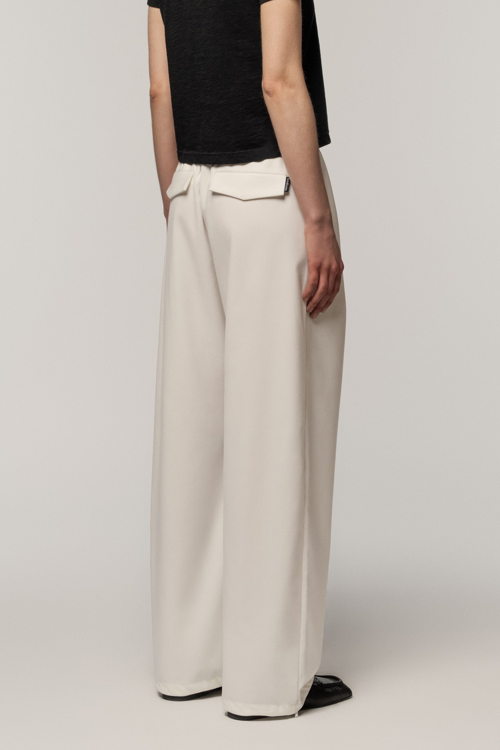 Relaxed Trousers White