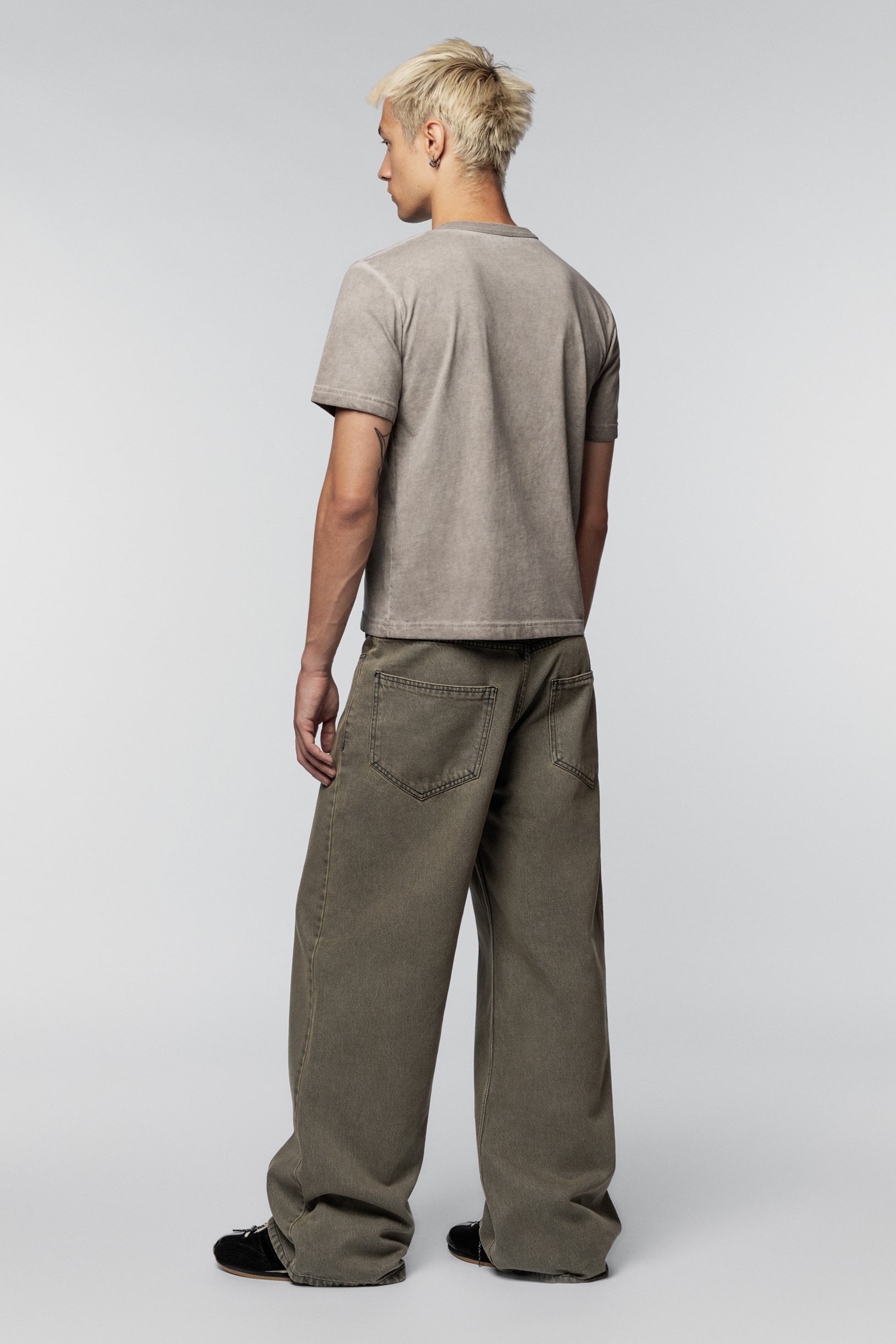 Relax Fit Jeans Yellow Green