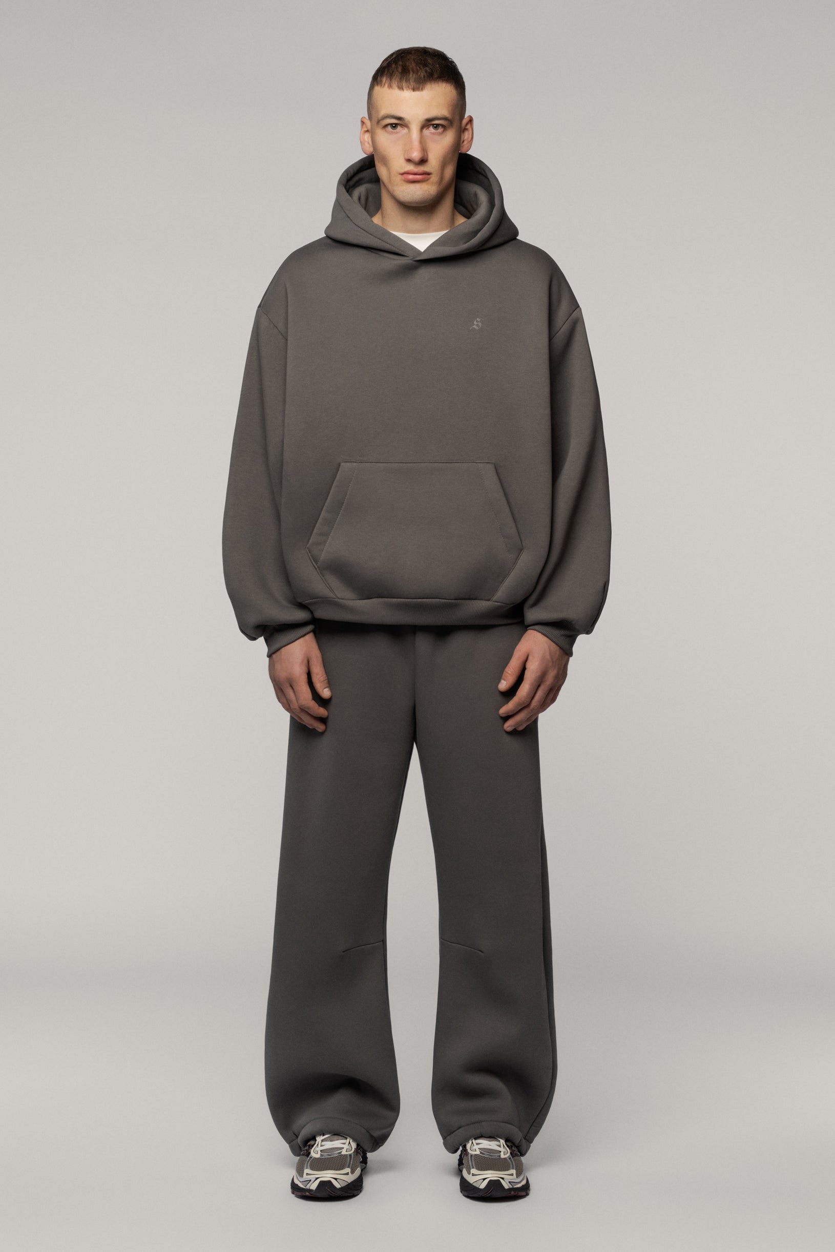 Arrow Logo Hoodie Grey