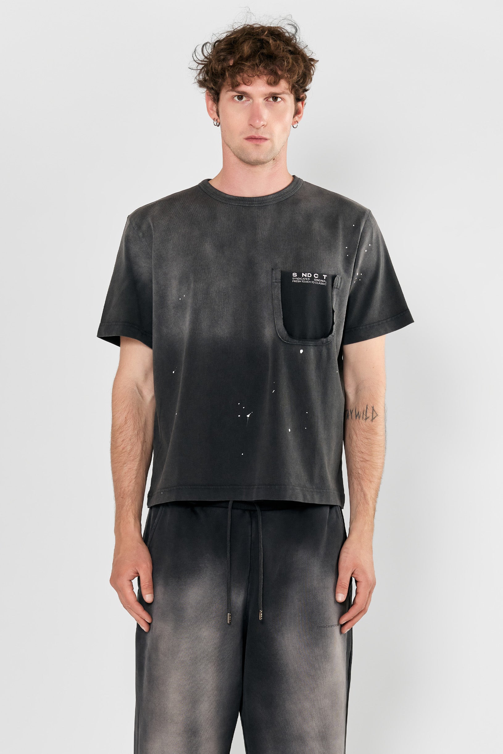 Dot Regular T-shirt Grey