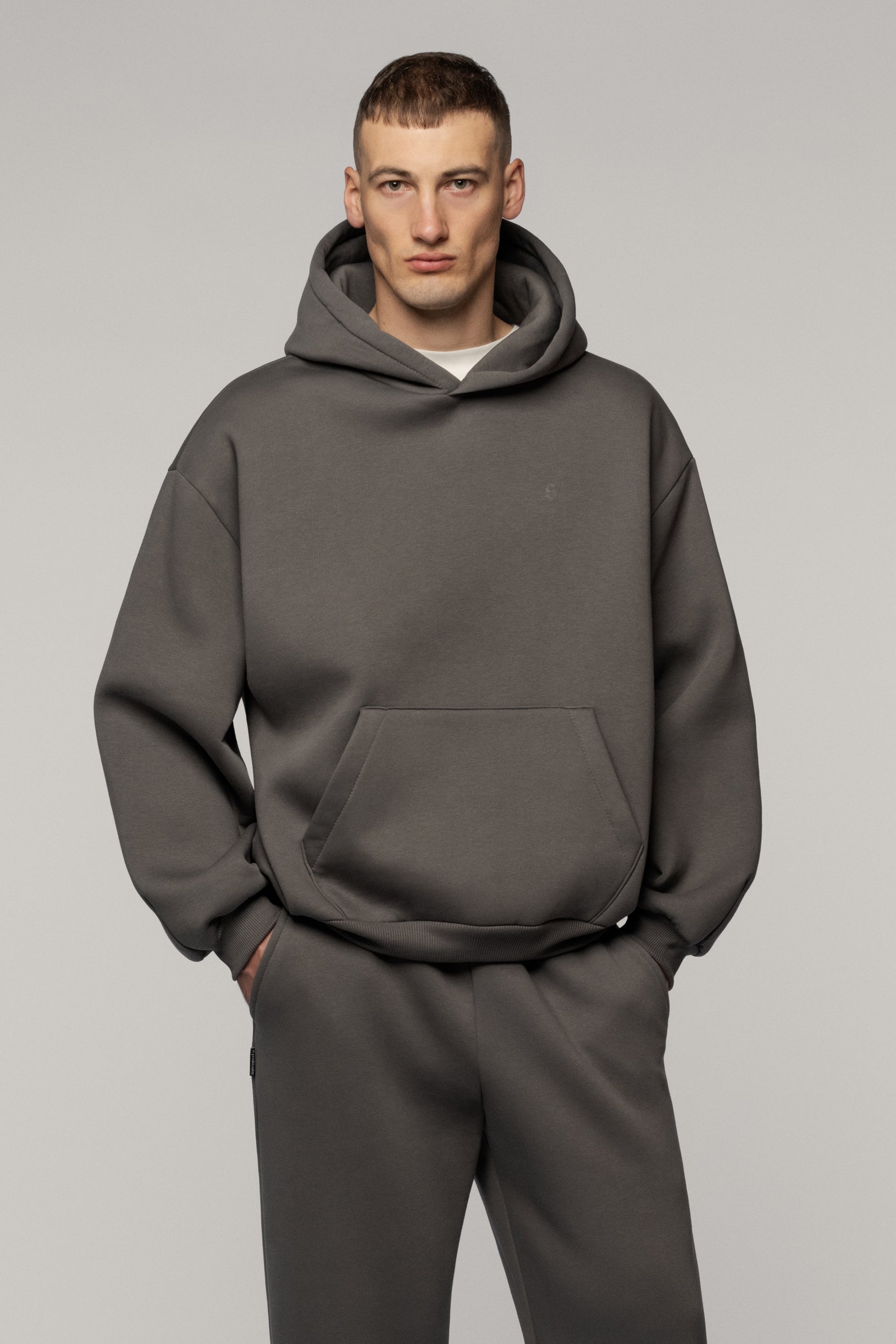 Arrow Logo Hoodie Grey