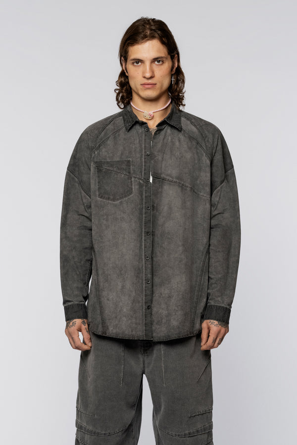 Policeman shirt Gray Old Dyed