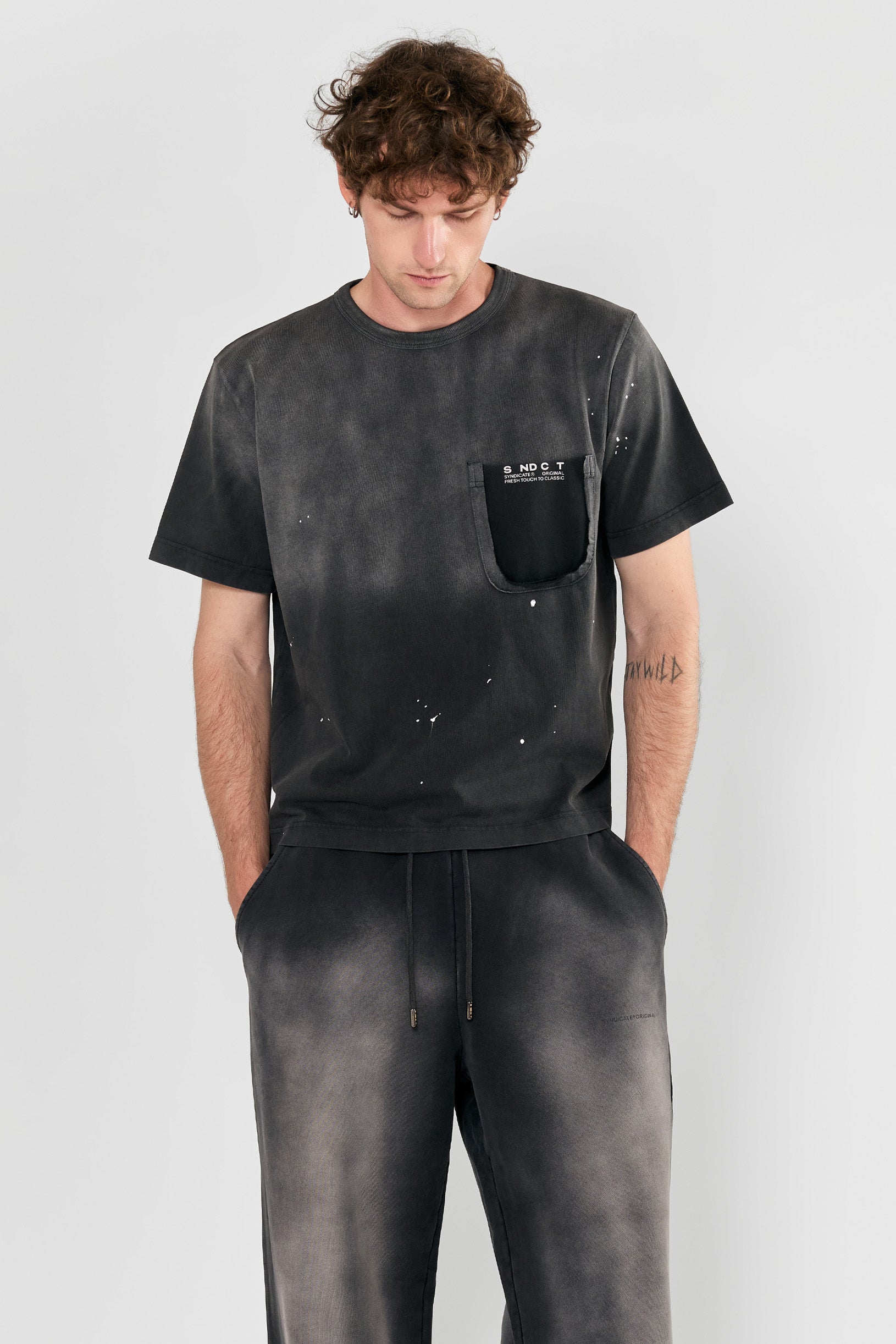 Dot Regular T-shirt Grey
