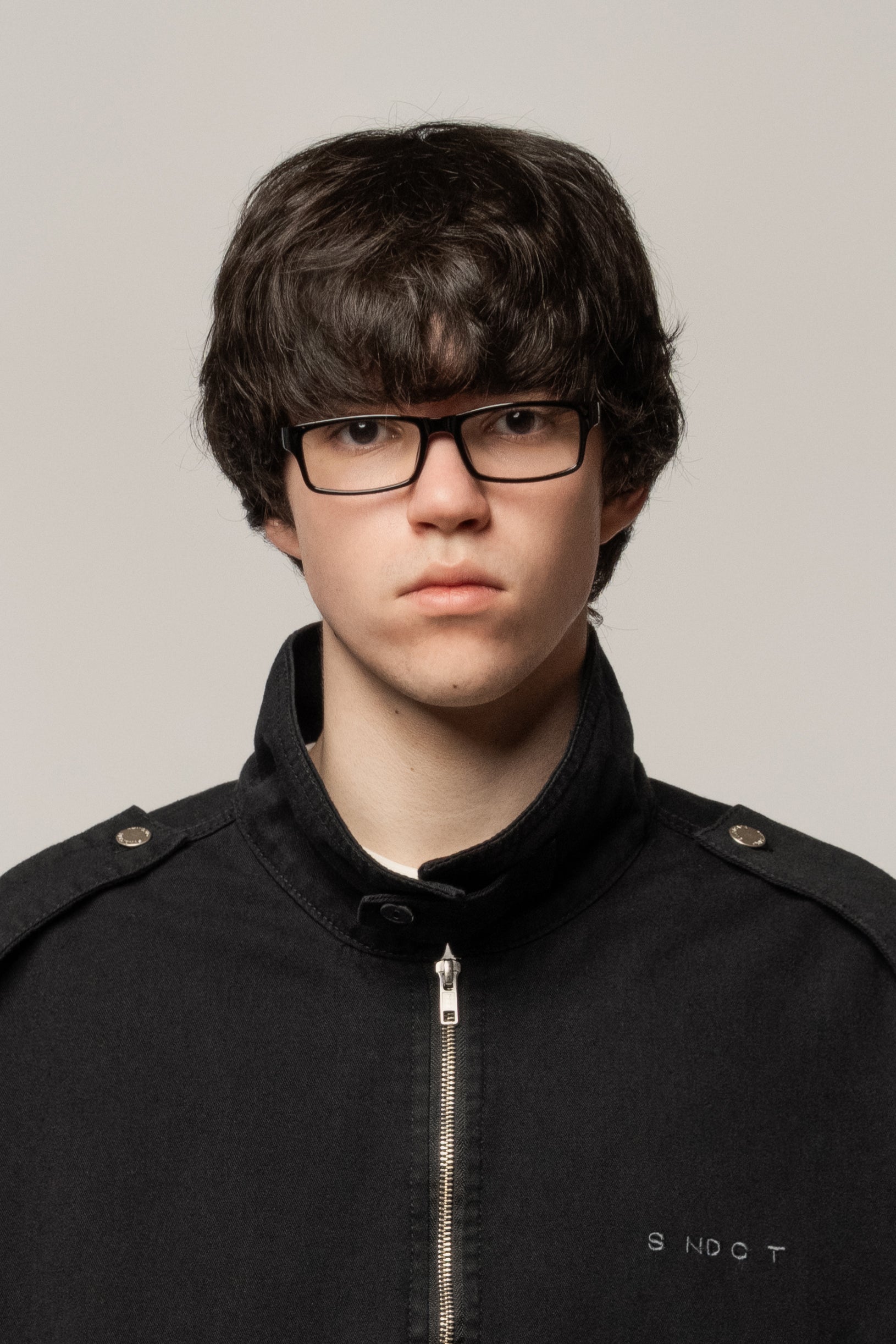 Cargo Denim Jacket Black