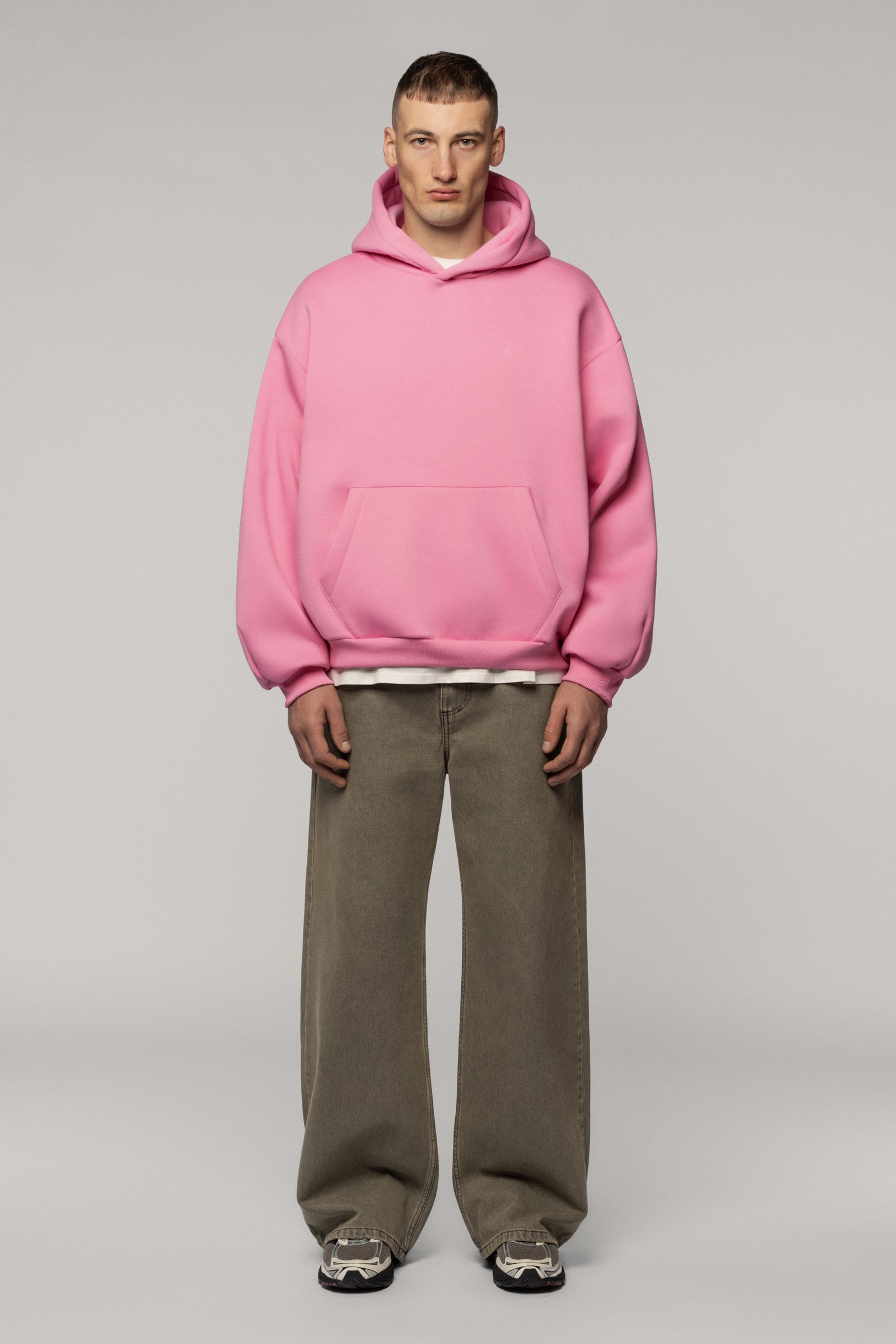 Arrow Logo Hoodie Pink